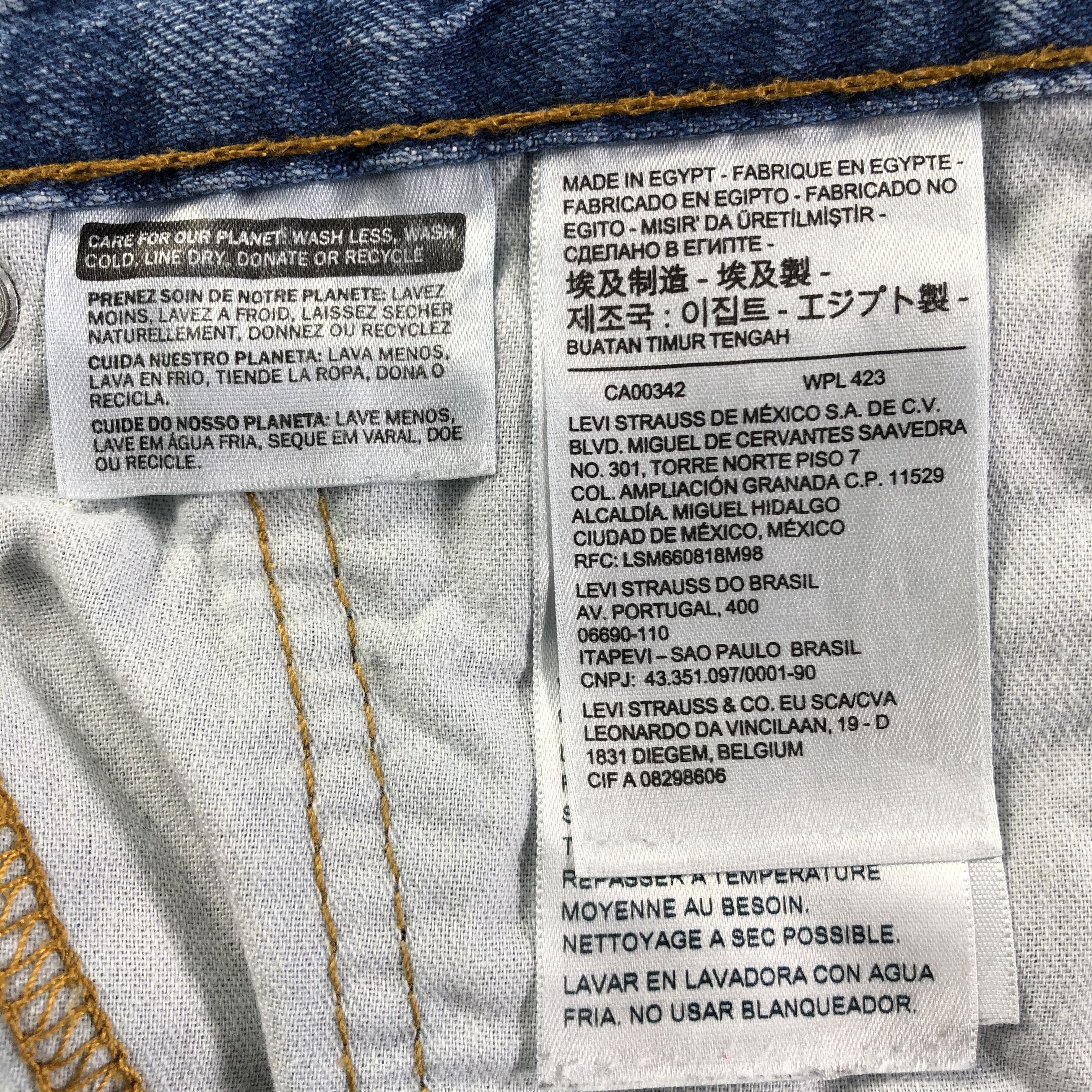 Levi's Vintage Blue Wash Levis 514 Jeans-J3455 Size US 37 - 9 Thumbnail
