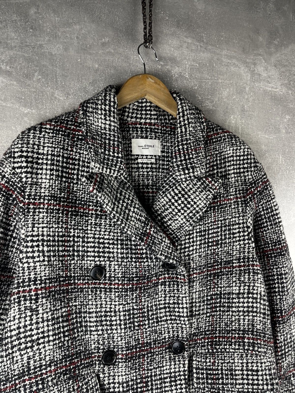 Isabel Marant Etoile Isabel Marant Étoile Tweed Wool Blend Double Breasted Coat Size S / US 4 / IT 40 - 3 Thumbnail
