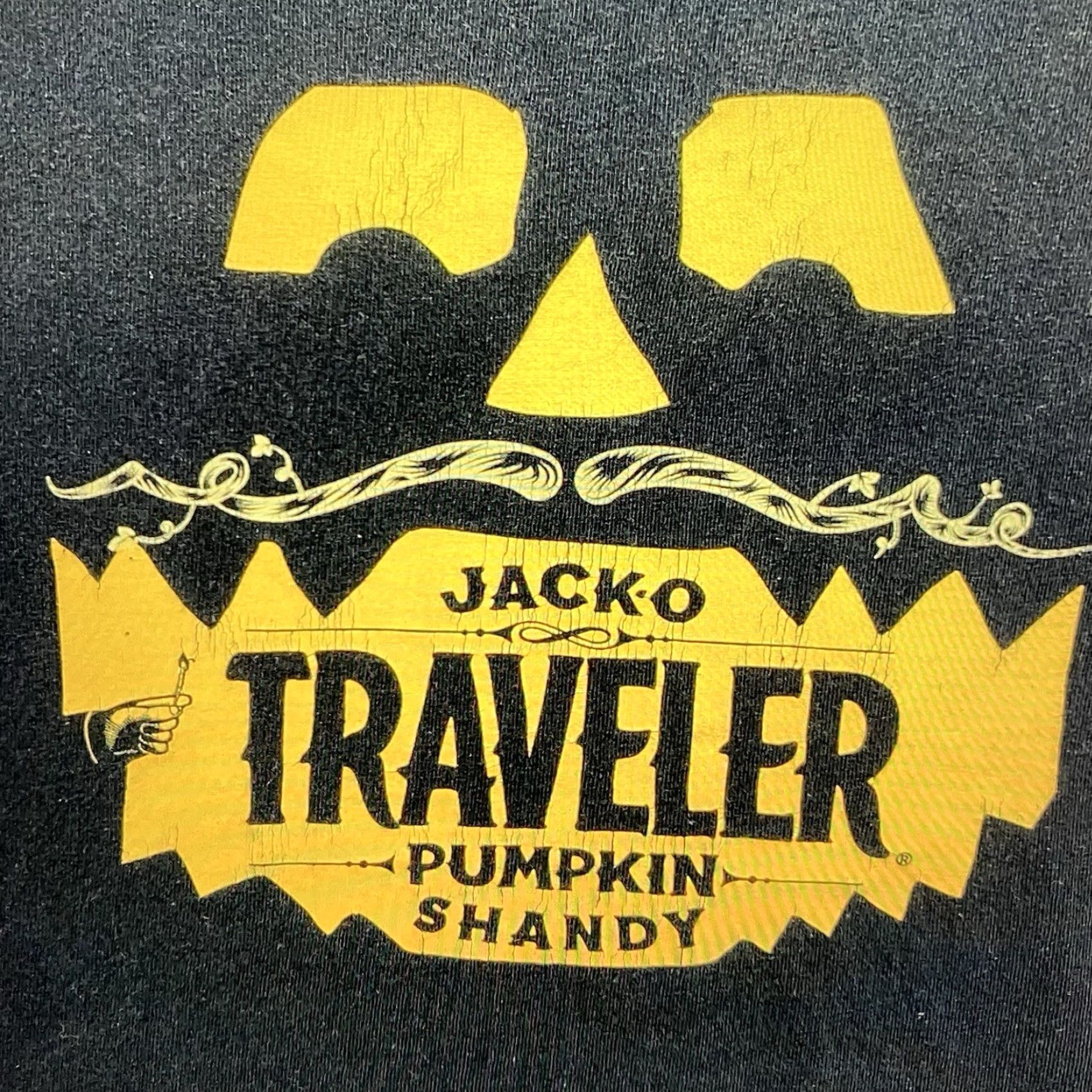 Vintage Vintage The Traveler Beer Company Men's Large Black Graphic T-Shirt Jacko Pumpkin Shandy Discontinued 2010s Halloween Punk Grunge Size US L / EU 52-54 / 3 - 3 Thumbnail