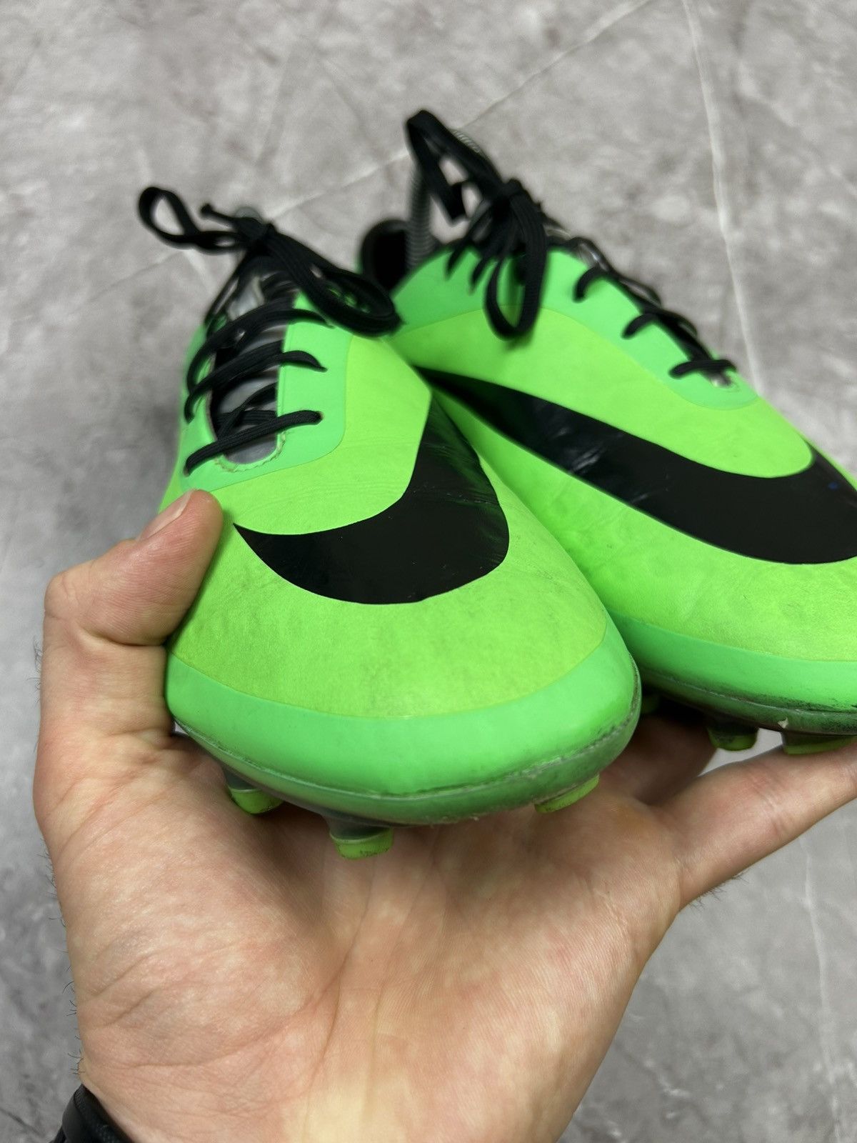 Nike Nike Hypervenom Phatal FG Neo Lime Athletic Soccer Cleat Men Size US 8 / EU 41 - 7 Thumbnail