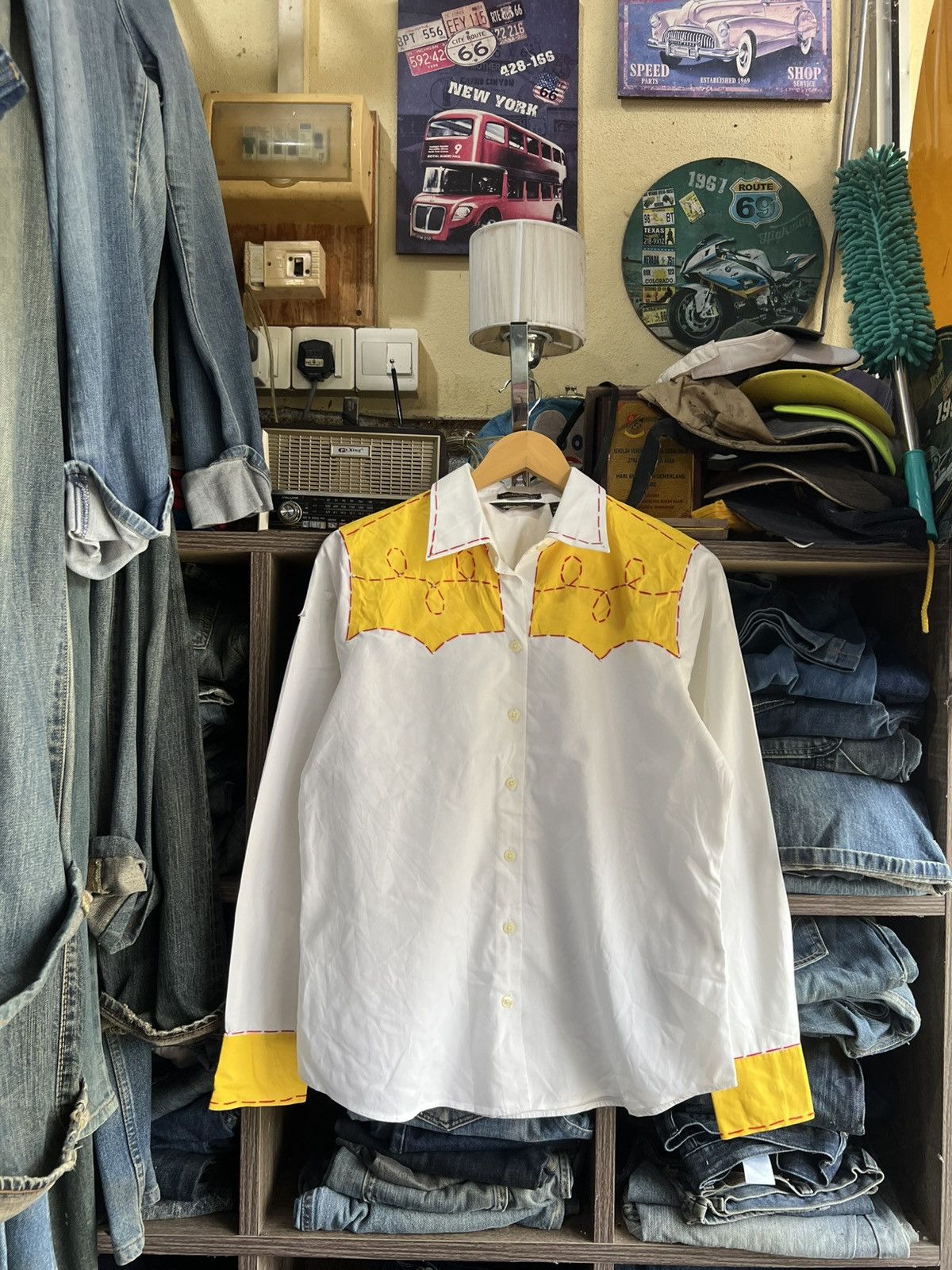Eddie Bauer 🔥Distressed Eddie Bauer Western Shirt Size US S / EU 44-46 / 1 - 1 Thumbnail
