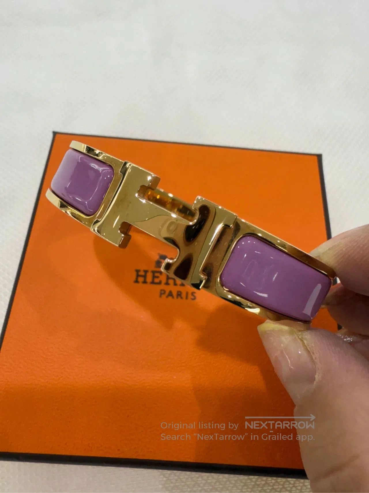 Hermes Hermes H Enamel Bracelet. Size ONE SIZE - 4 Thumbnail