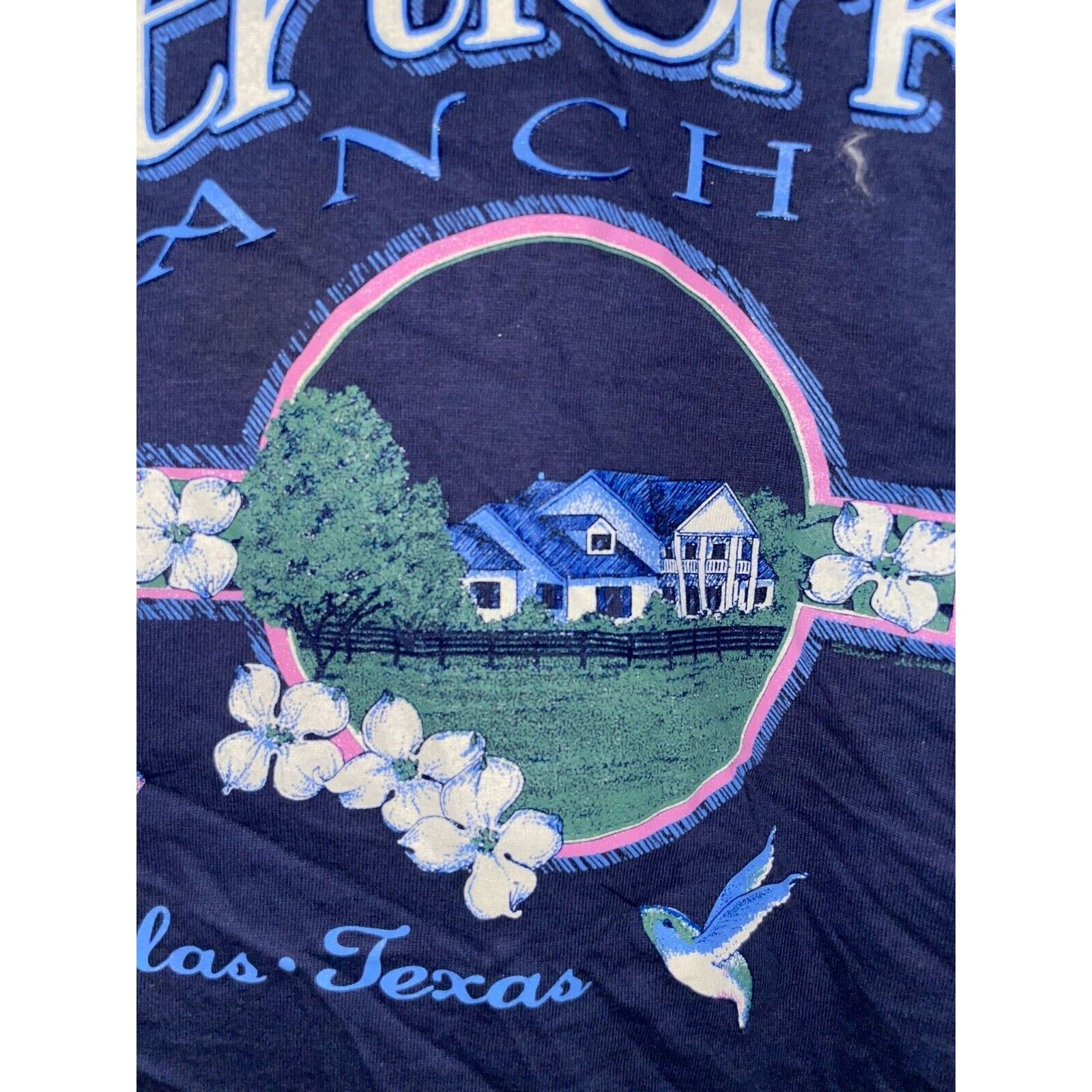 Vintage Vintage Dallas Shirt Southfork Ranch TX Texas Tee 90s Large Size US L / EU 52-54 / 3 - 3 Thumbnail