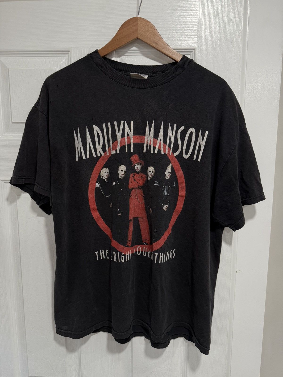 Band Tees × Marilyn Manson × Vintage Marilyn Manson The Bright Young Things Y2k Band Tshirt Size US XL / EU 56 / 4 - 1 Thumbnail