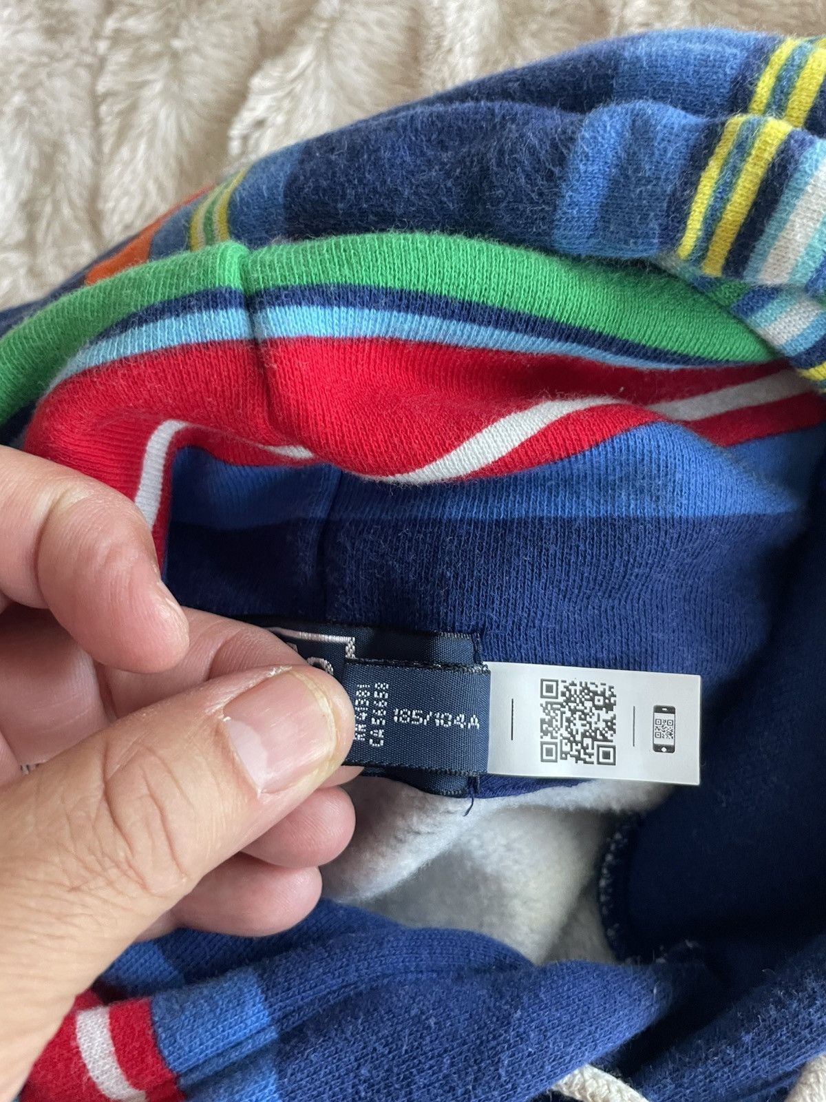 Polo Ralph Lauren Striped Pullover Hoodie Size US XL / EU 56 / 4 - 11 Thumbnail