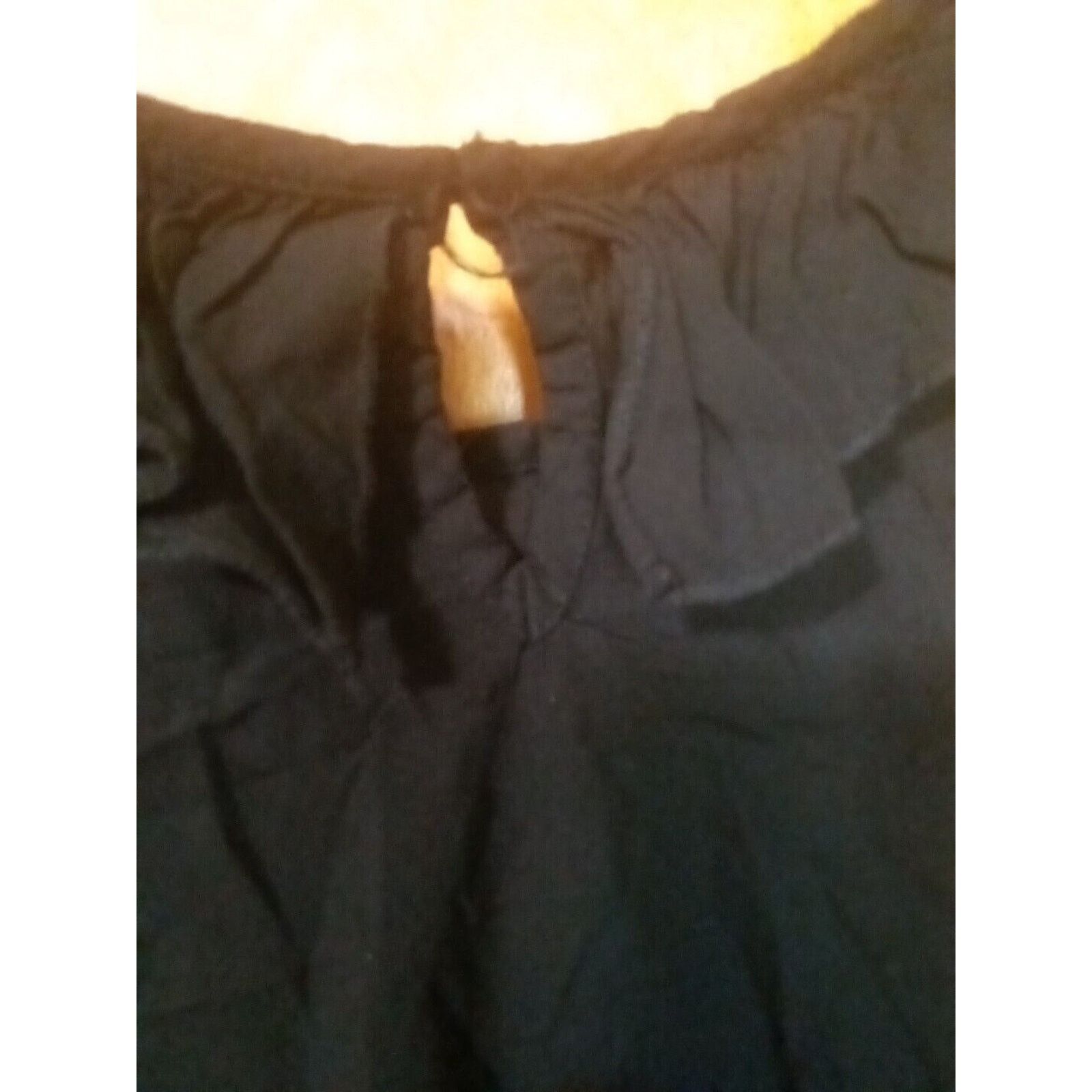 Other Soulmates Woman's Size Xl Black Tank Top With Ruffle Size XL / US 12-14 / IT 48-50 - 4 Thumbnail
