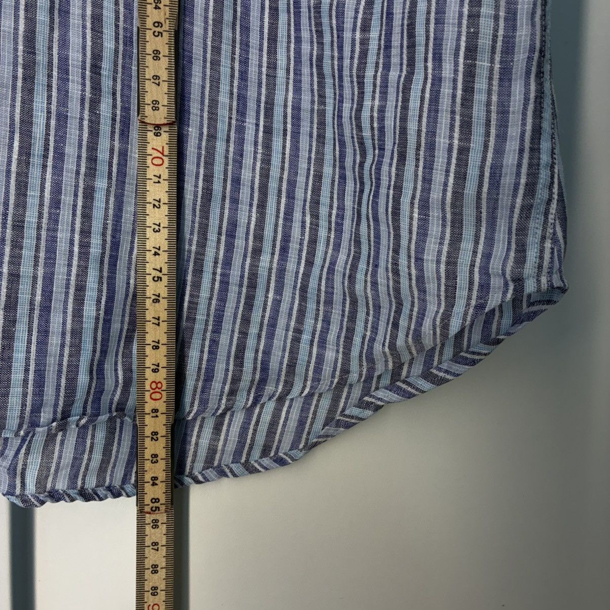 Etro Etro Milano 100% Linen Striped SS Shirt - Slim Fit XL Size US XL / EU 56 / 4 - 3 Thumbnail