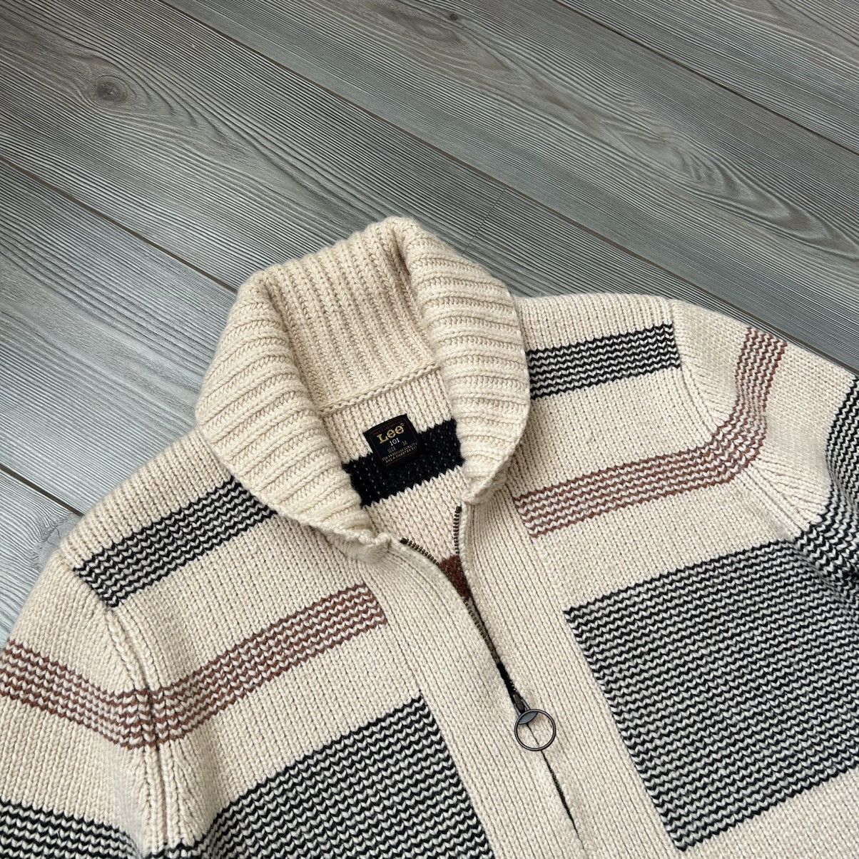 Lee Lee 101 Shawl Neck Knit Wool Cardigan M Size US M / EU 48-50 / 2 - 4 Thumbnail