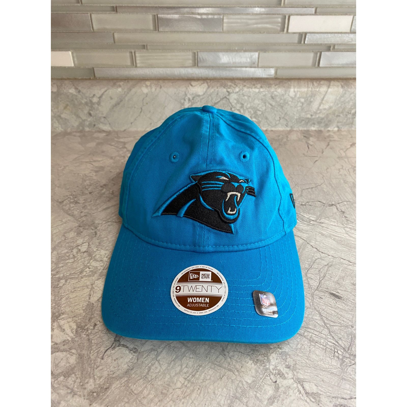 New Era NWT Carolina Panthers Women's Strapback Hat Size ONE SIZE - 2 Thumbnail