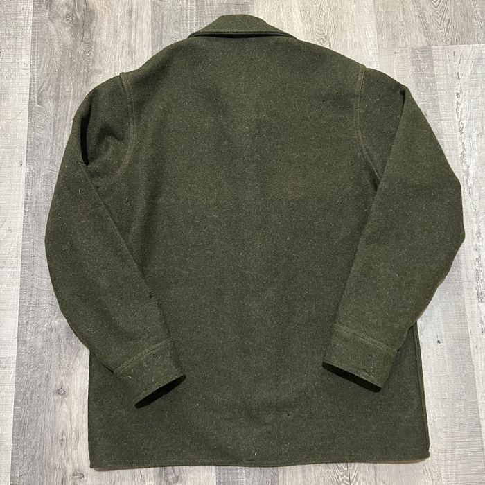 Vintage VTG C.C. Filson Style 85 Green Mackinaw Wool Hunting Jacket