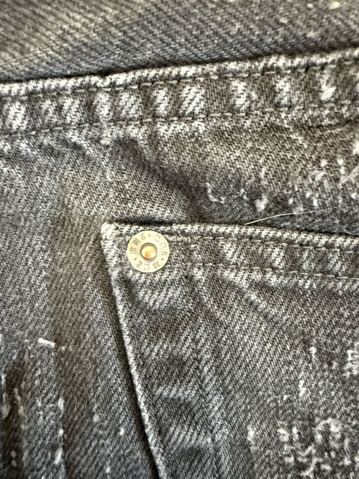 Maison Margiela Maison Margiela MM6 black distressed Denim Jeans Size 26" / US 2 / IT 38 - 13 Thumbnail