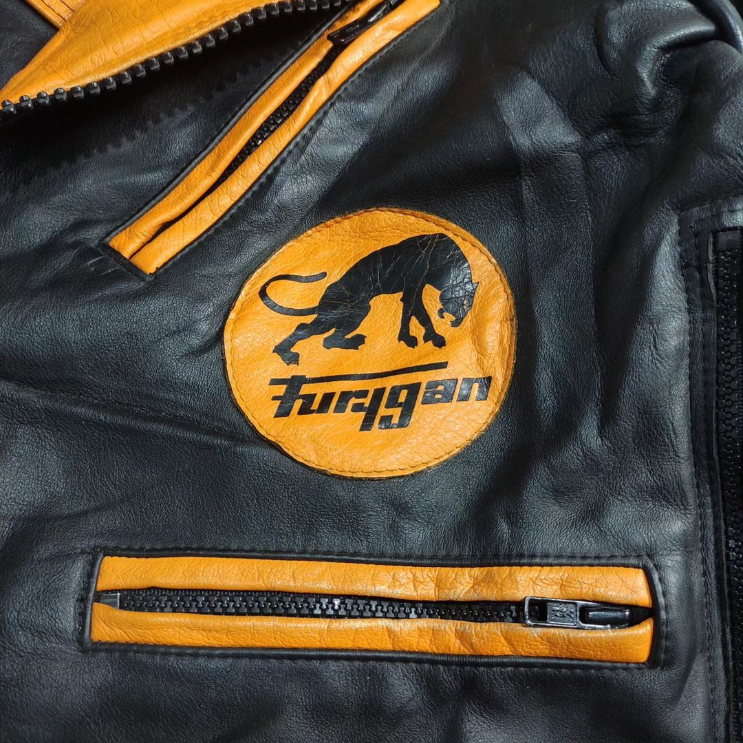 Genuine Leather × Japanese Brand Furygan Leather motorcycle Jacket Size US L / EU 52-54 / 3 - 7 Thumbnail