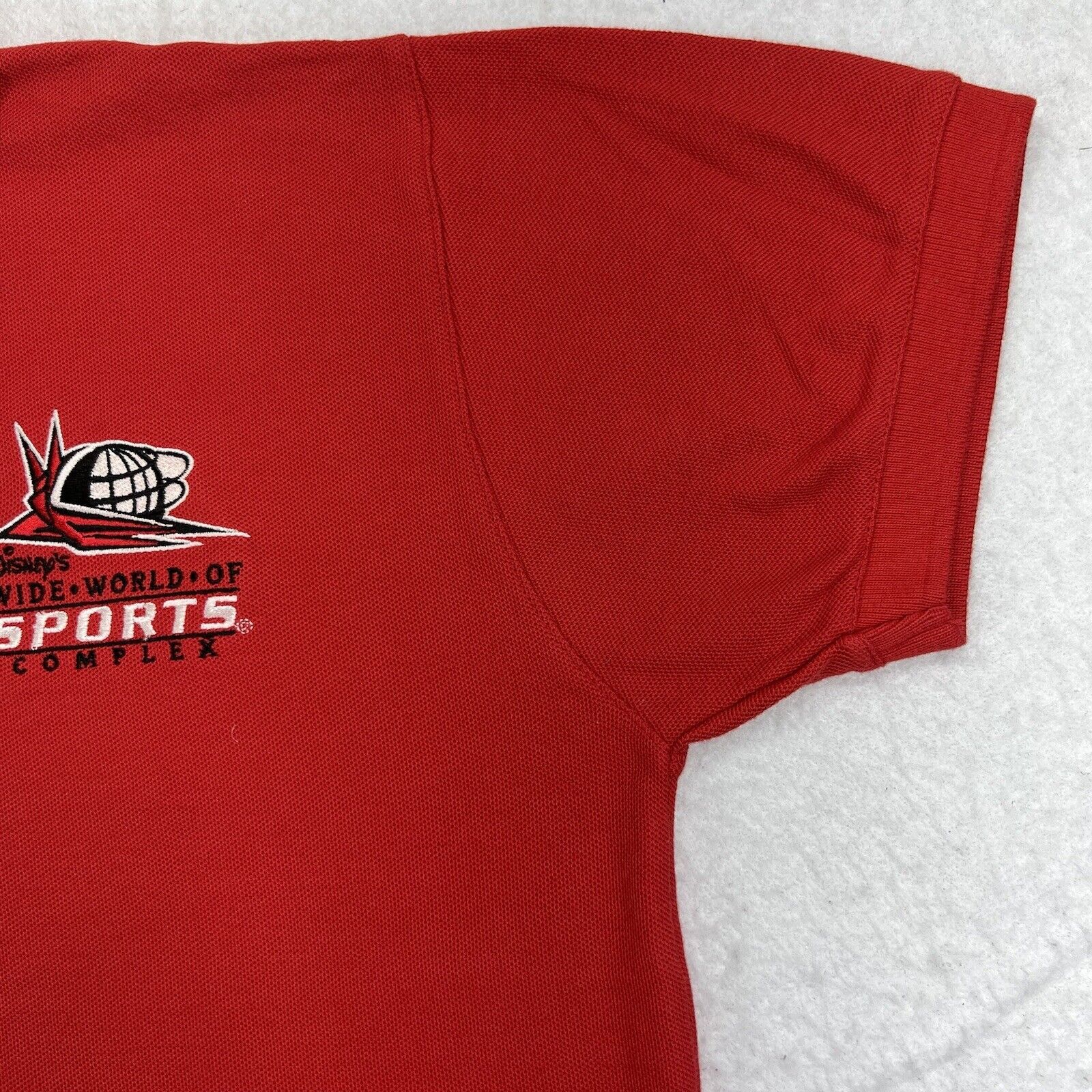 Disney Disney ESPN Wide World of Sports Medium Red Polo Shirt Size US M / EU 48-50 / 2 - 4 Thumbnail
