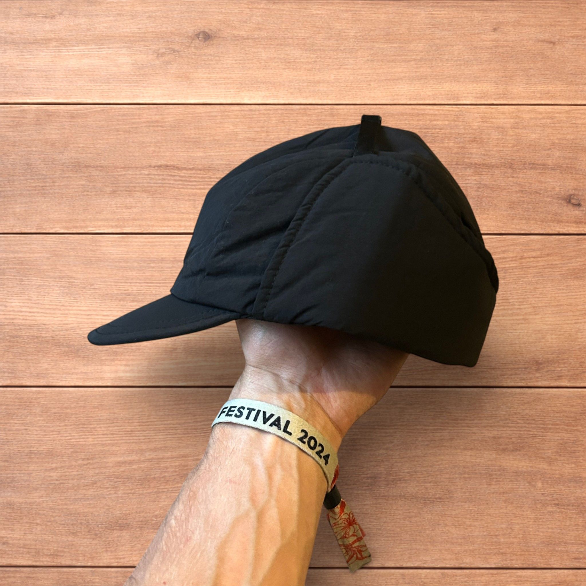 Japanese Brand Insane Russian Trapper Korean padded hat cap in black. Size ONE SIZE - 4 Thumbnail