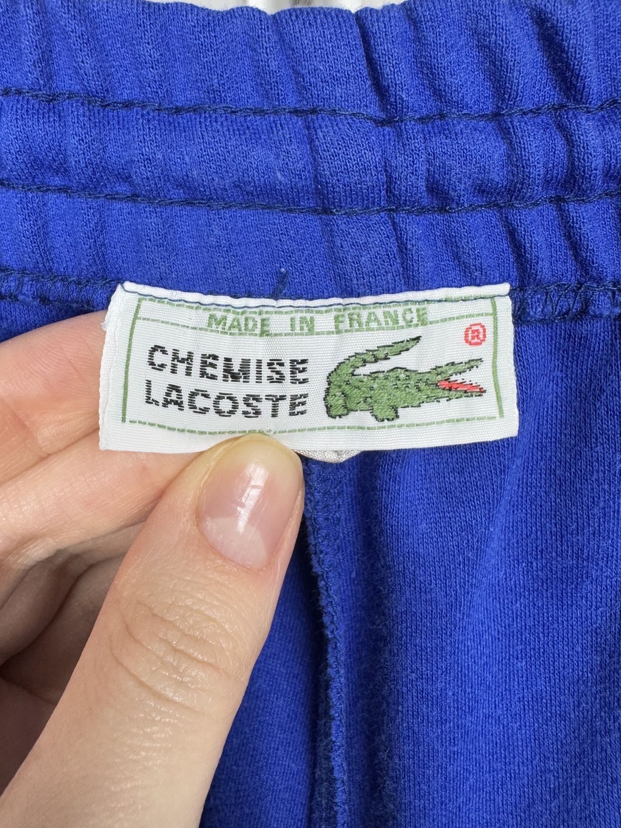 Lacoste Chemise Lacoste vintage 90s made in France blue sweatpants Size US 34 / EU 50 - 10 Thumbnail