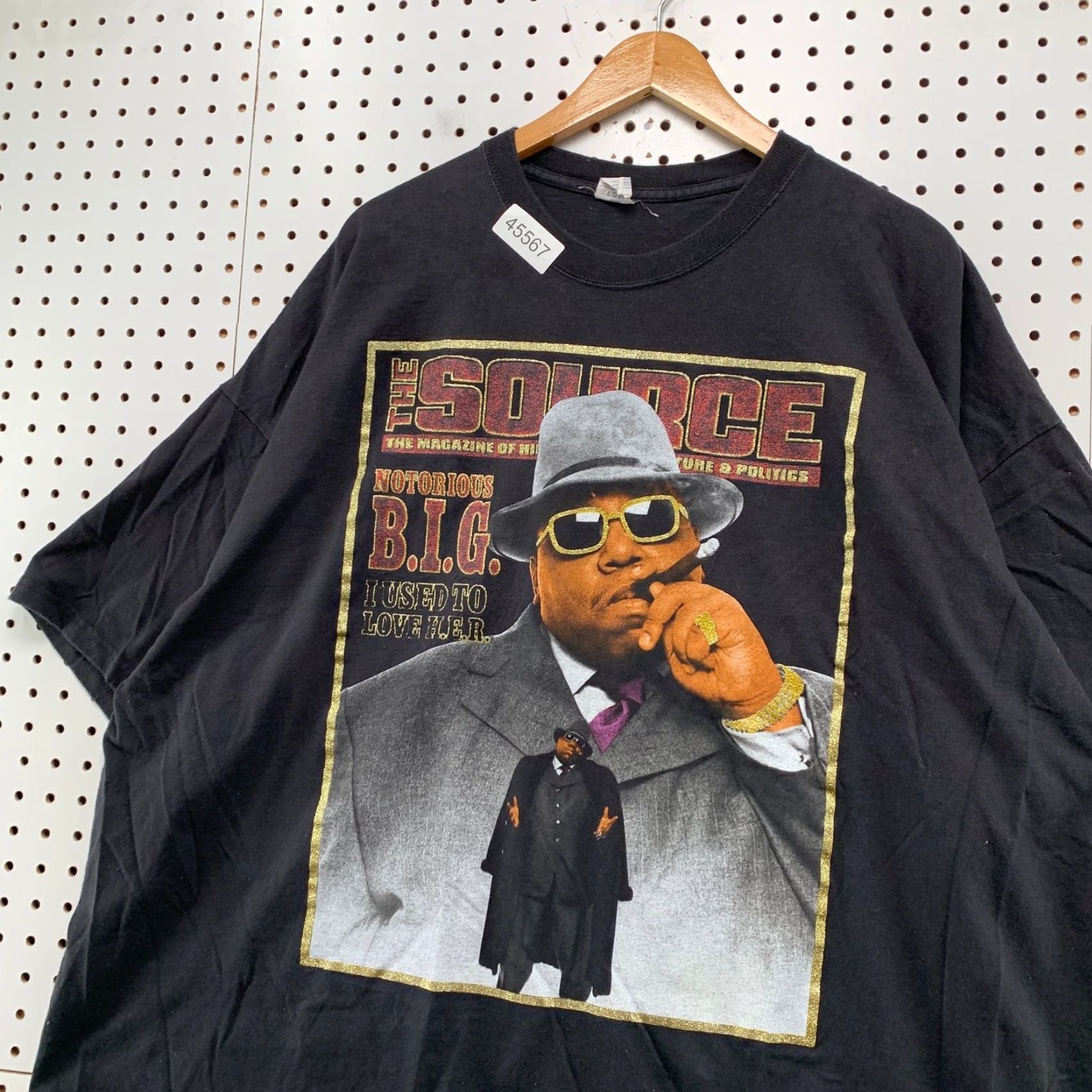Vintage VINTAGE Notorious Biggie Smalls Shirt Mens 4XL Black Source Magazine Rap Tee Shirt Size US XXL / EU 58 / 5 - 3 Thumbnail