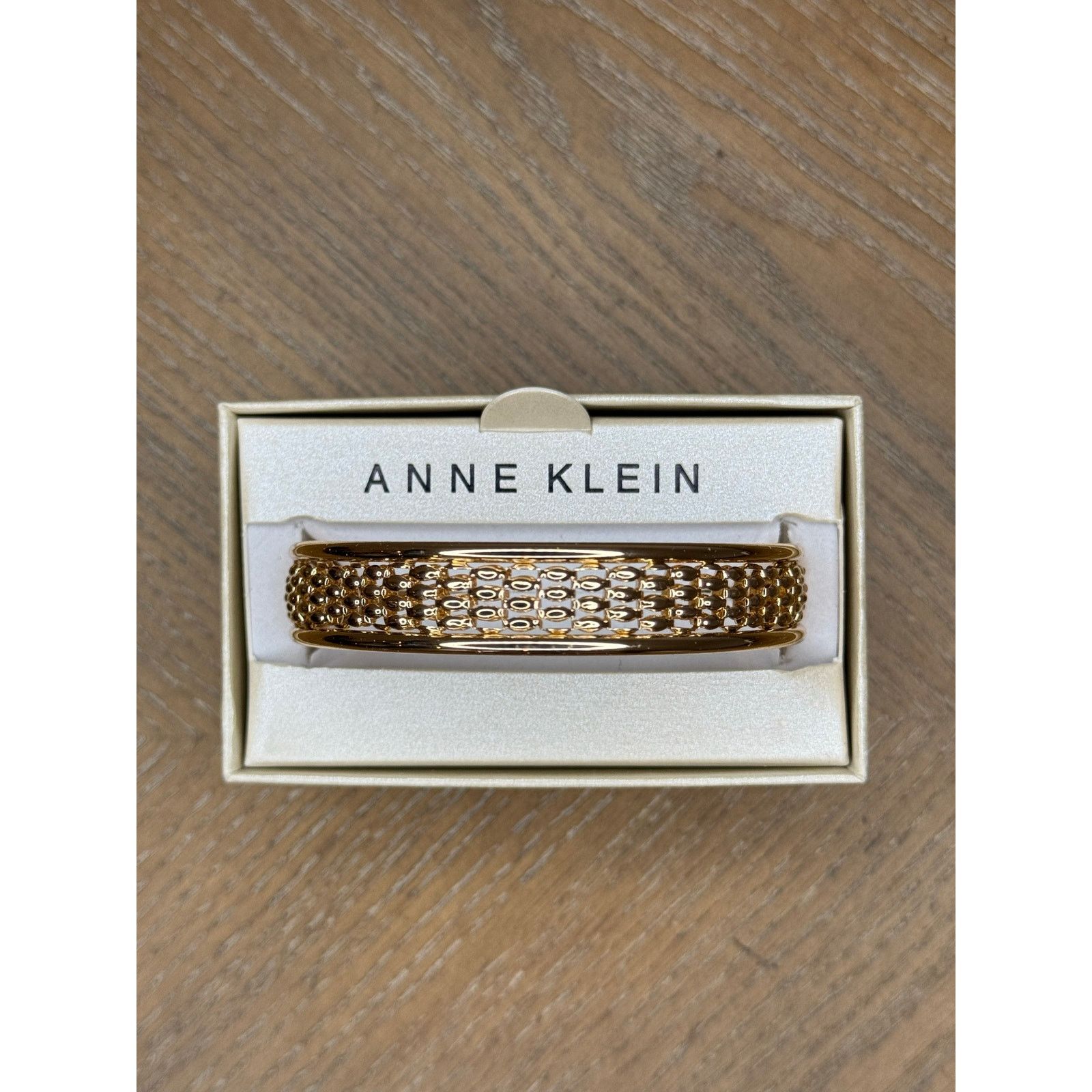 Anne Klein Anne Klein Gold Tone Textured Bangle Bracelet New in Box Size ONE SIZE - 3 Thumbnail