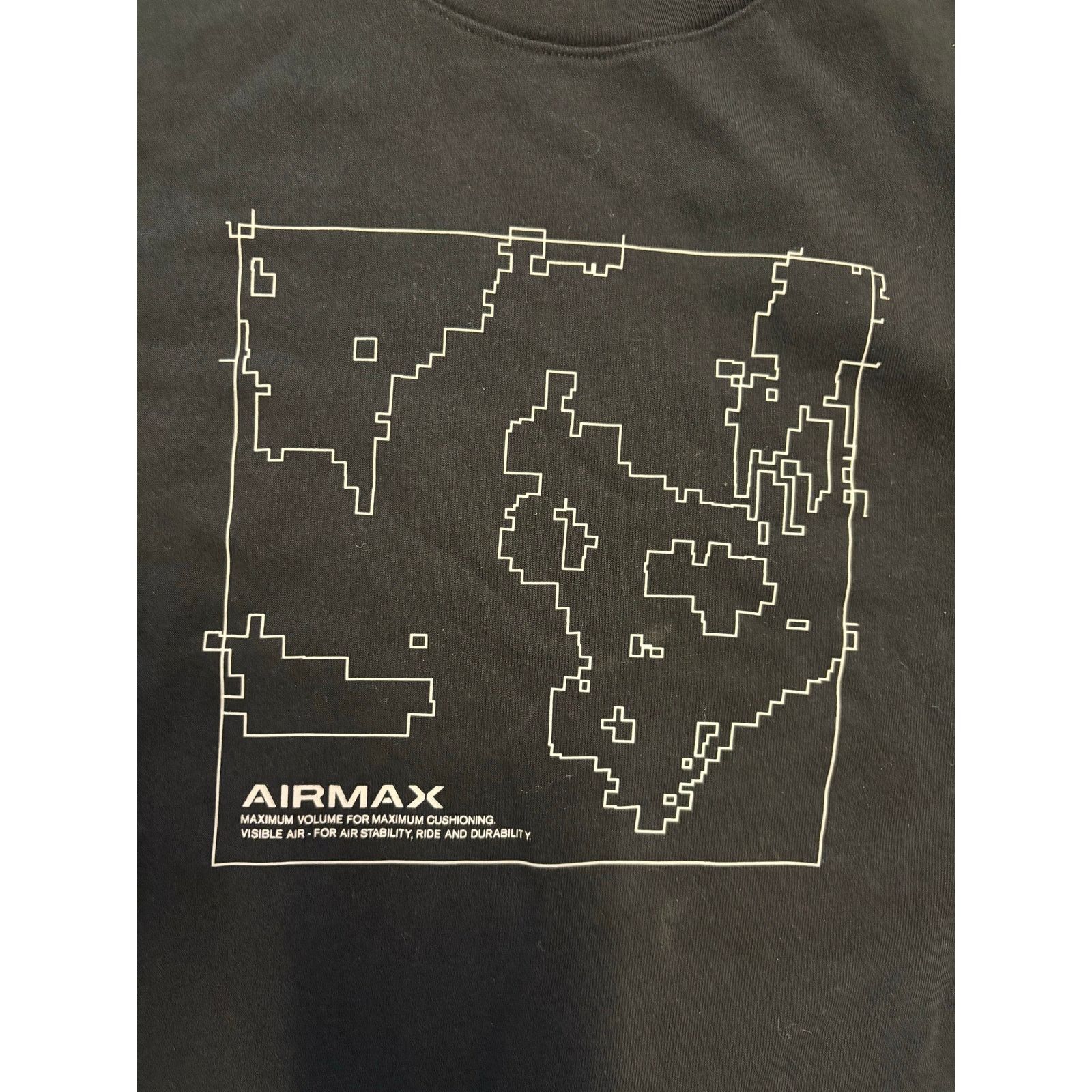 Nike Nike Airmax Air Max Map T-Shirt Black White AA6299-010 Sz L Size US M / EU 48-50 / 2 - 2 Thumbnail