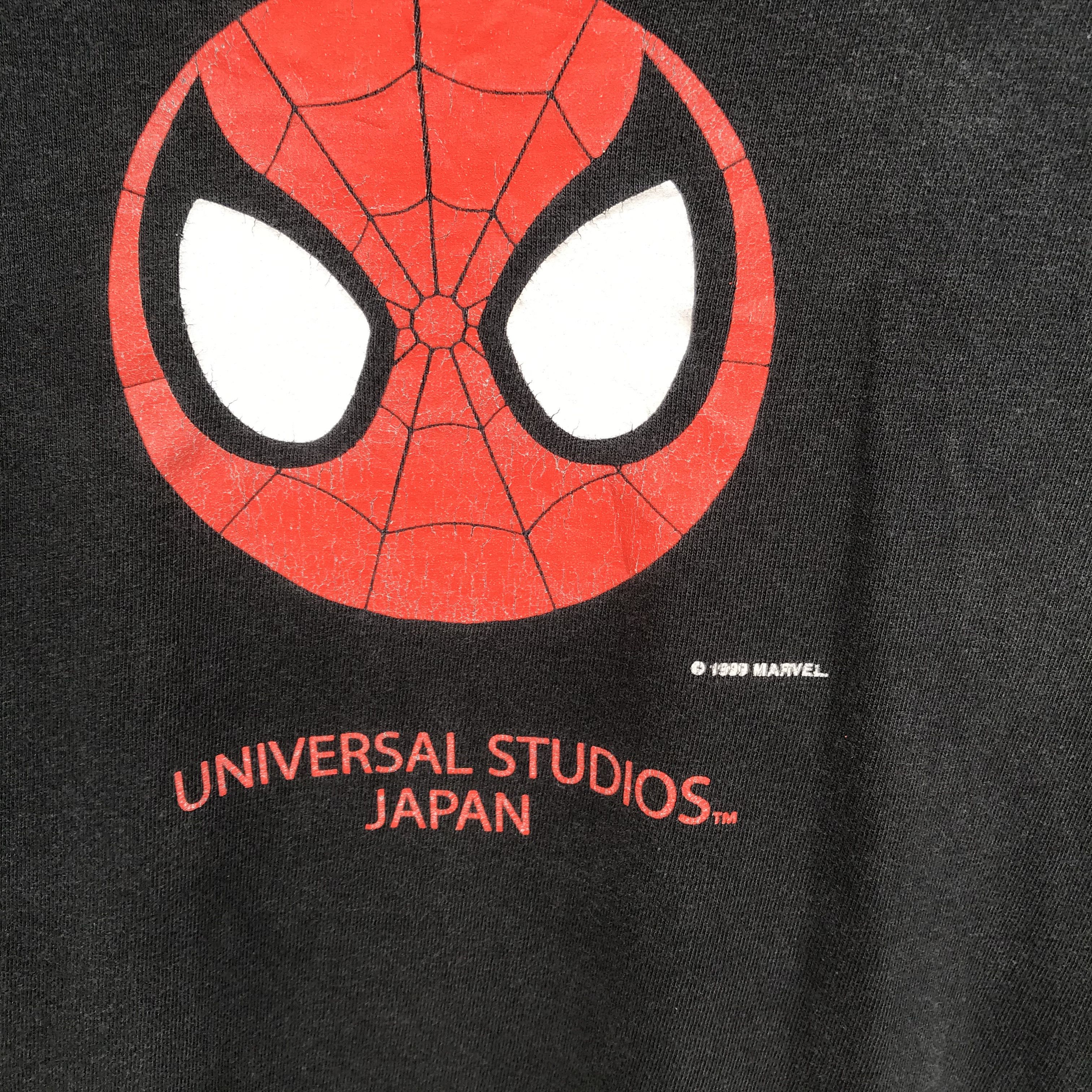 Vintage Vintage 1989 Head Spiderman faded black shirt Size US M / EU 48-50 / 2 - 3 Thumbnail