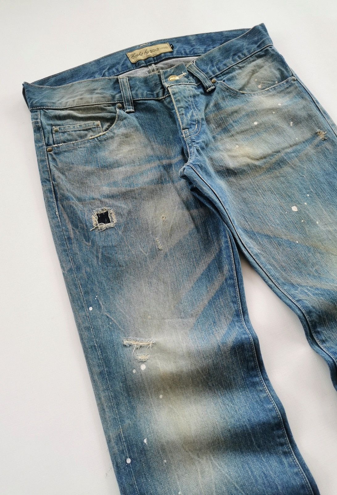Kapital Mudwash Distressed Eight by Gold Label Japan Denim Jeans Size US 34 / EU 50 - 3 Thumbnail