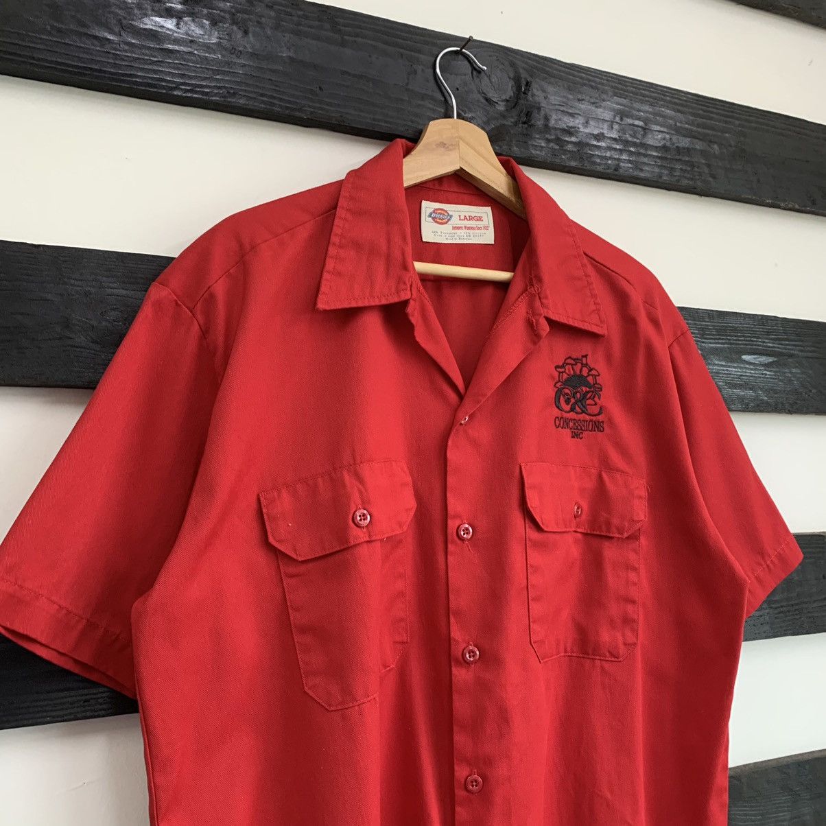 Dickies × Vintage Dickies Open Collar Workwear Shirt Size US XL / EU 56 / 4 - 3 Thumbnail