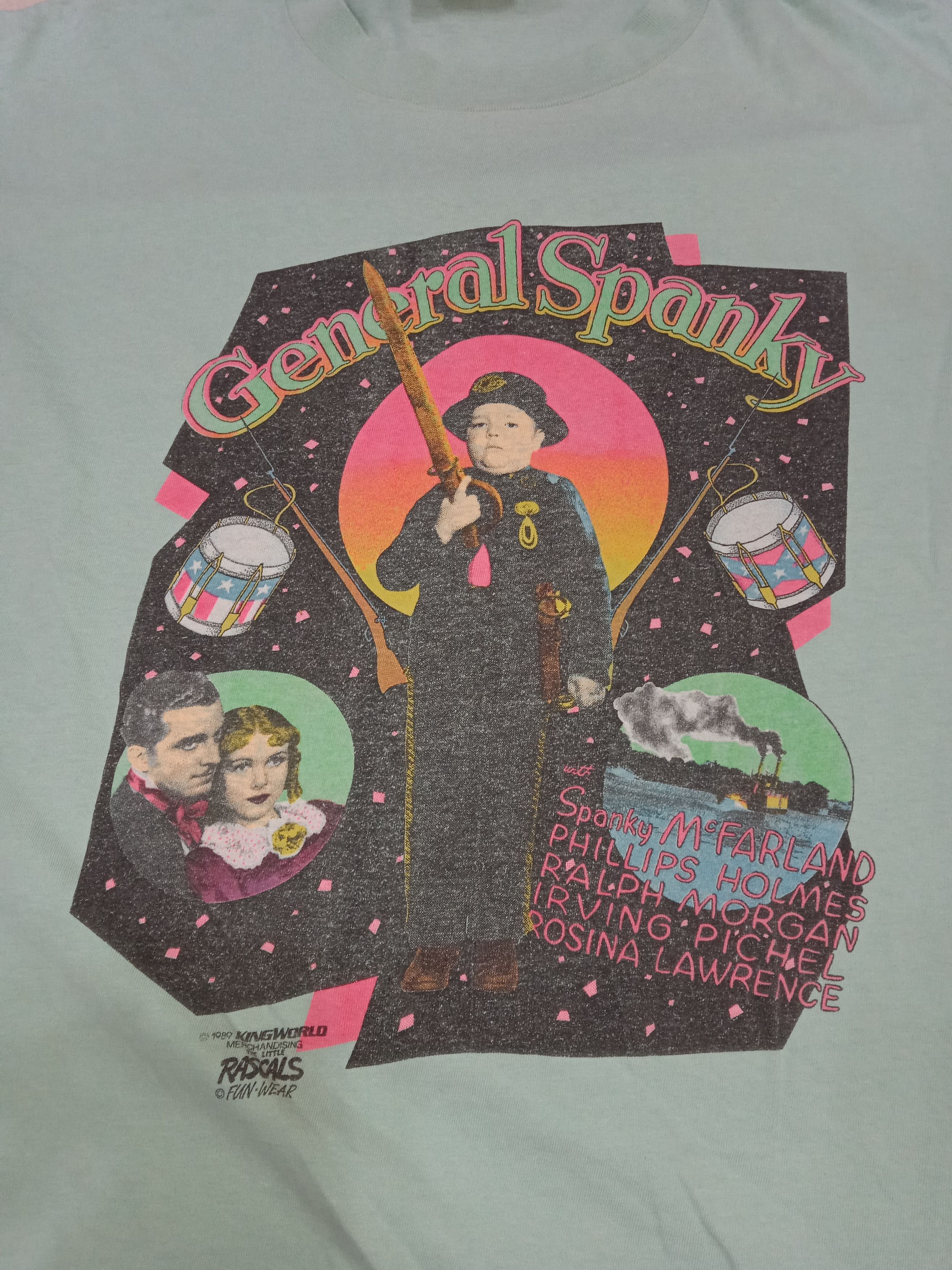 Vintage VINTAGE 80s The Rascals General Spanky Fun Wear T-Shirt Size US L / EU 52-54 / 3 - 3 Thumbnail