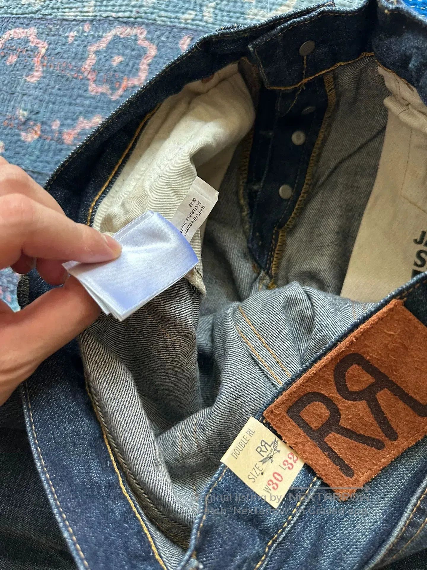 RRL Ralph Lauren rrl slim fit distressed denim jeans. Size US 30 / EU 46 - 4 Thumbnail