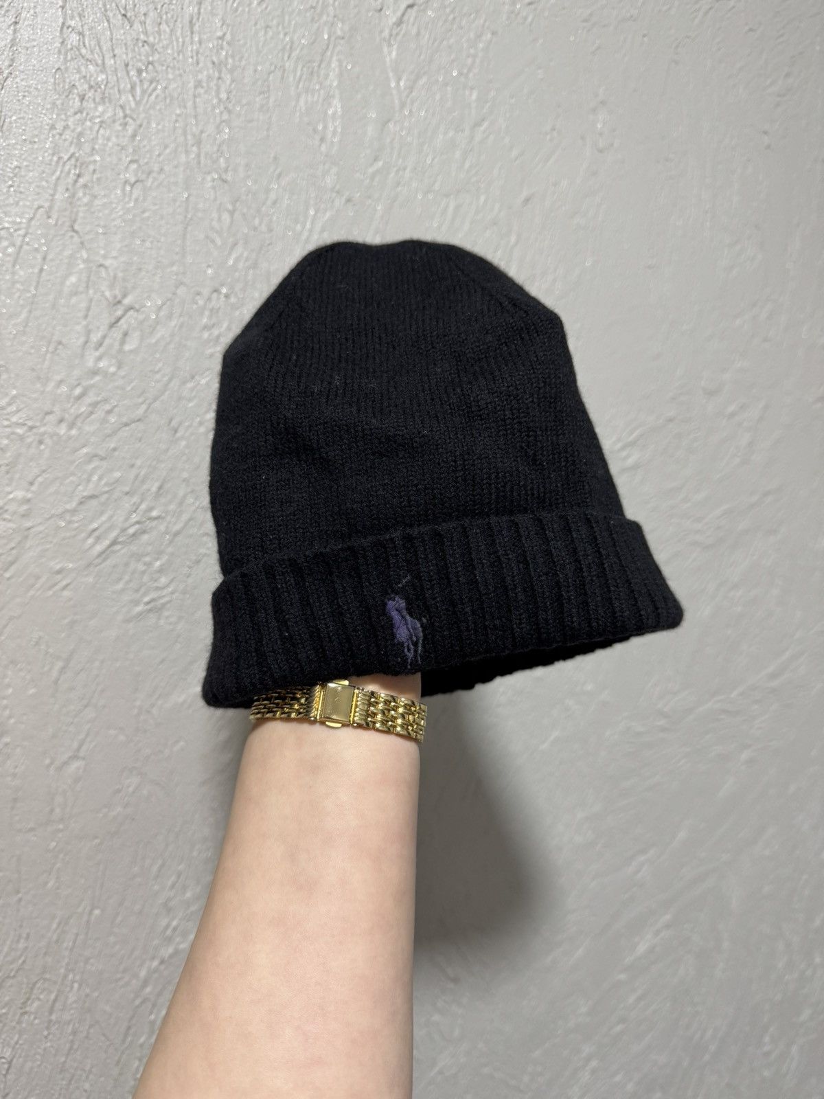 Polo Ralph Lauren Vintage Polo Ralph Lauren Wool Black Hat Size ONE SIZE - 4 Thumbnail