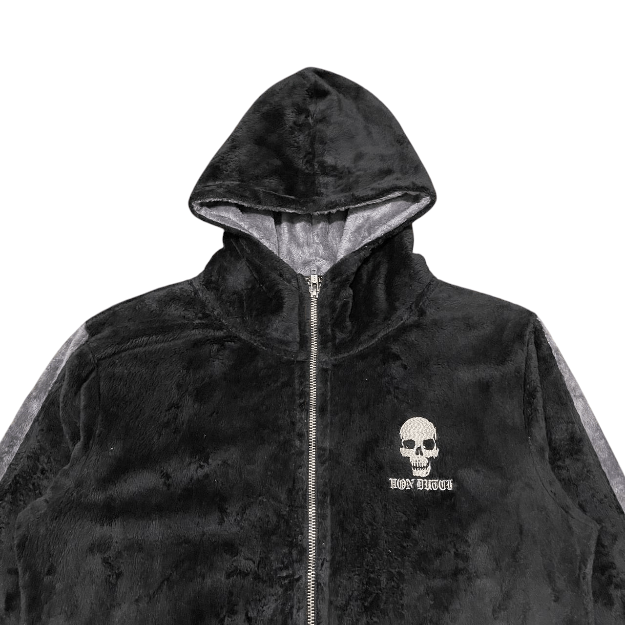 Von Dutch Vintage Von Dutch Skulls Embroidered Zipper Hoodie Size US M / EU 48-50 / 2 - 2 Thumbnail