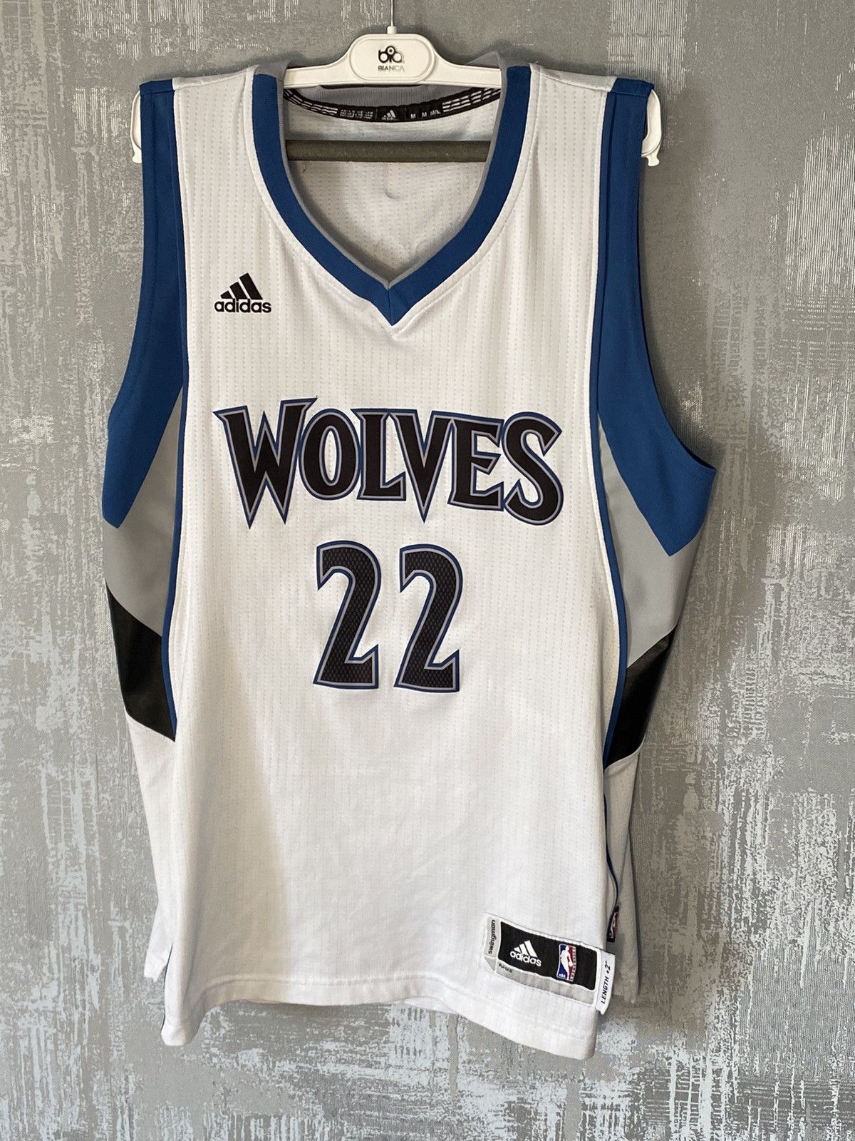 Adidas × NBA × Vintage Adidas Minnesota Timber Wolves Wiggins #22 Jersey NBA Size US M / EU 48-50 / 2 - 1 Thumbnail