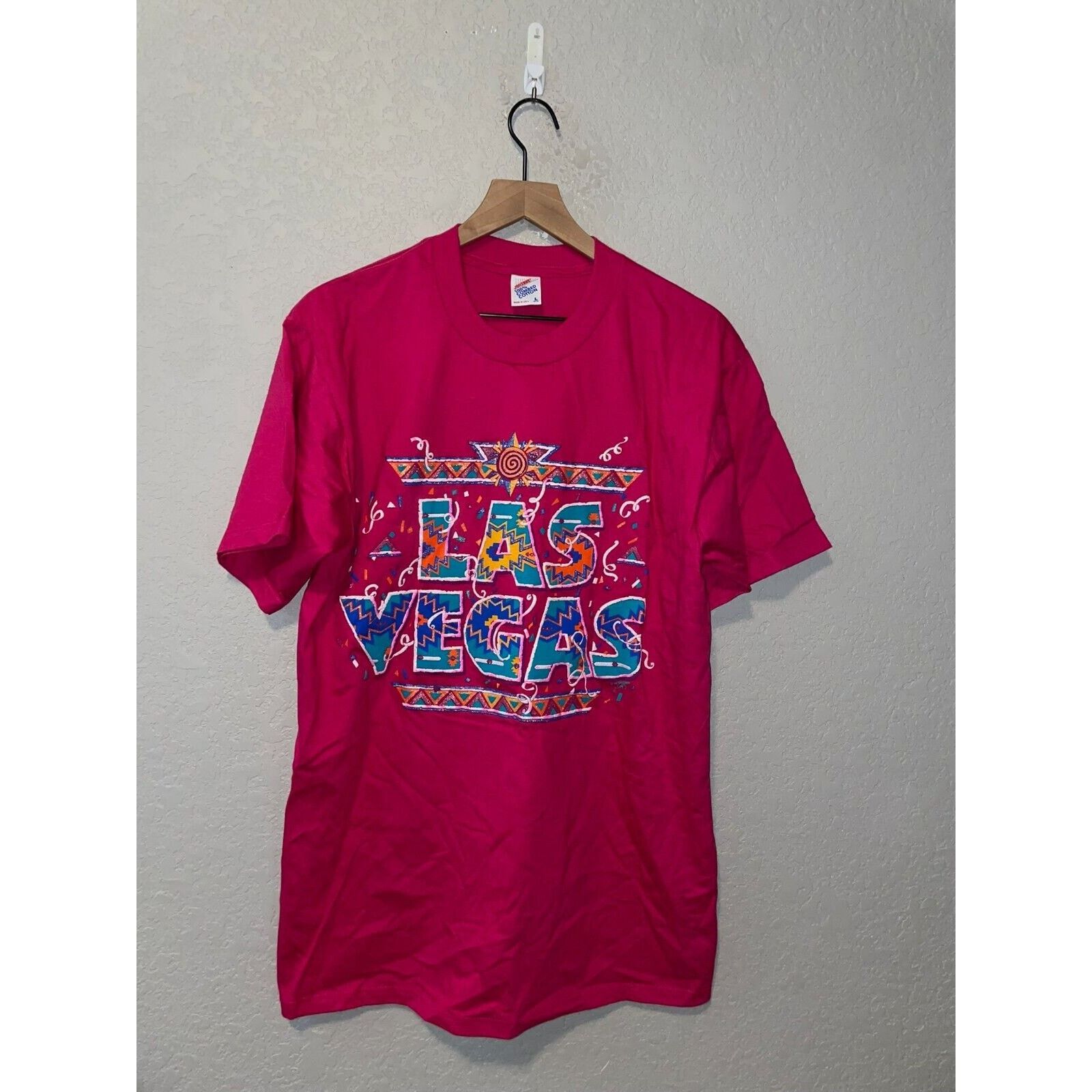 Jerzees Vintage 90s Las Vegas Shirt Southwest Pink Tee NV VTG 90s L Size US L / EU 52-54 / 3 - 1 Thumbnail
