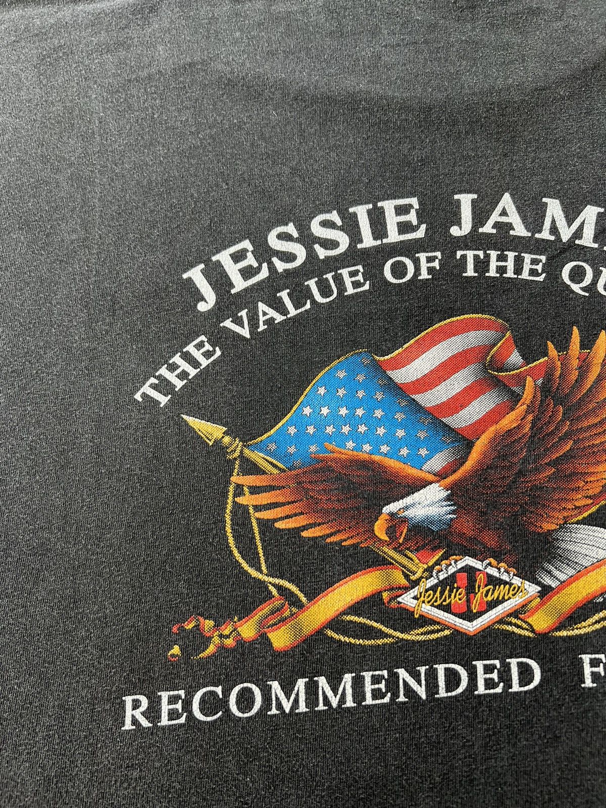 Vintage Vintage 1999 Jessie James Spirit of America Rock Eagle Tee Size US XXL / EU 58 / 5 - 19 Thumbnail