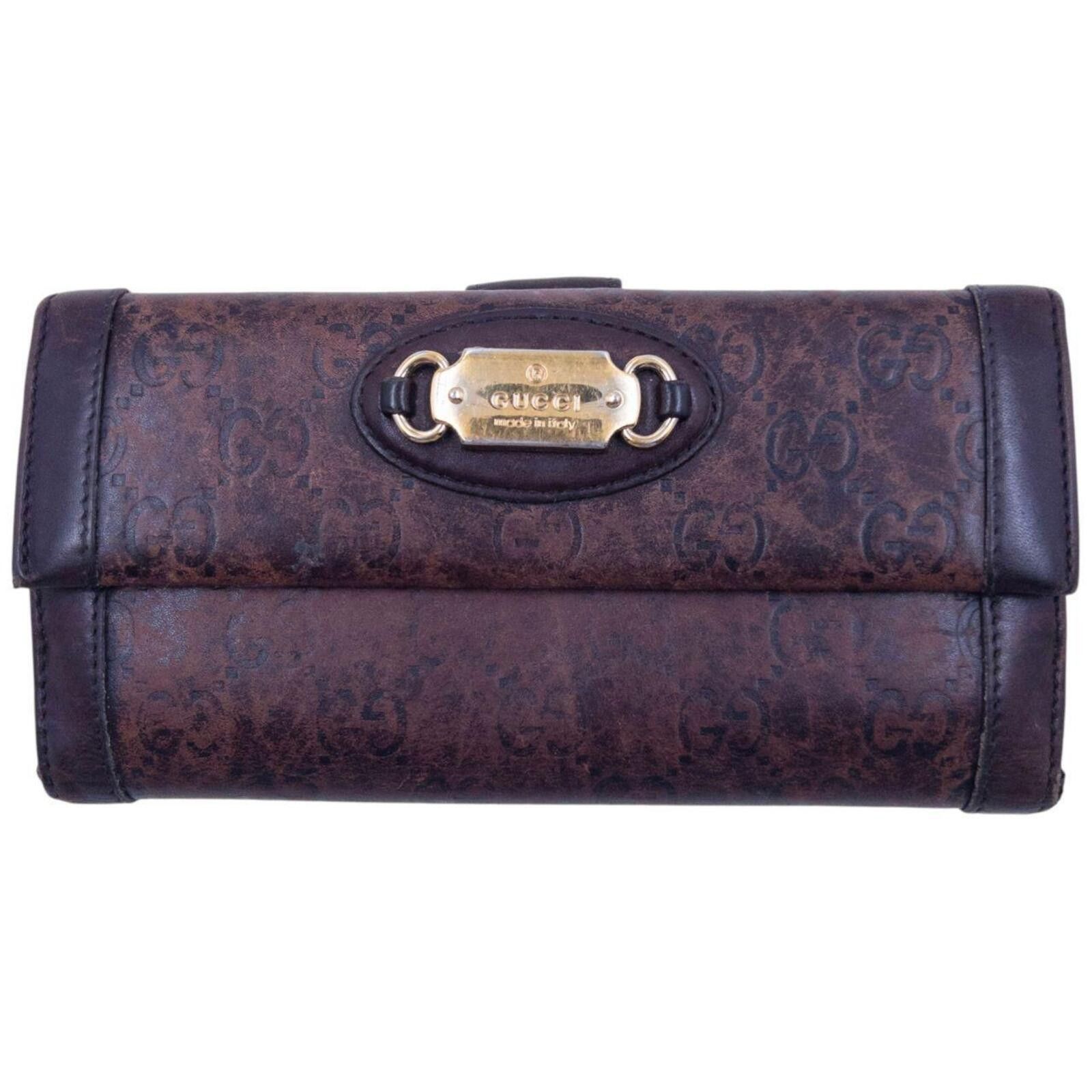 Gucci Vintage 2000s Gucci Monogram Leather Purse Size ONE SIZE - 1 Thumbnail