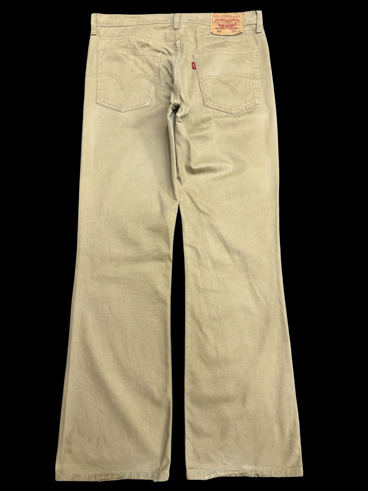 Levi's 💥Flare💥Vintage Levis 517 Khakis Flare Pant F613 Size US 34 / EU 50 - 2 Thumbnail