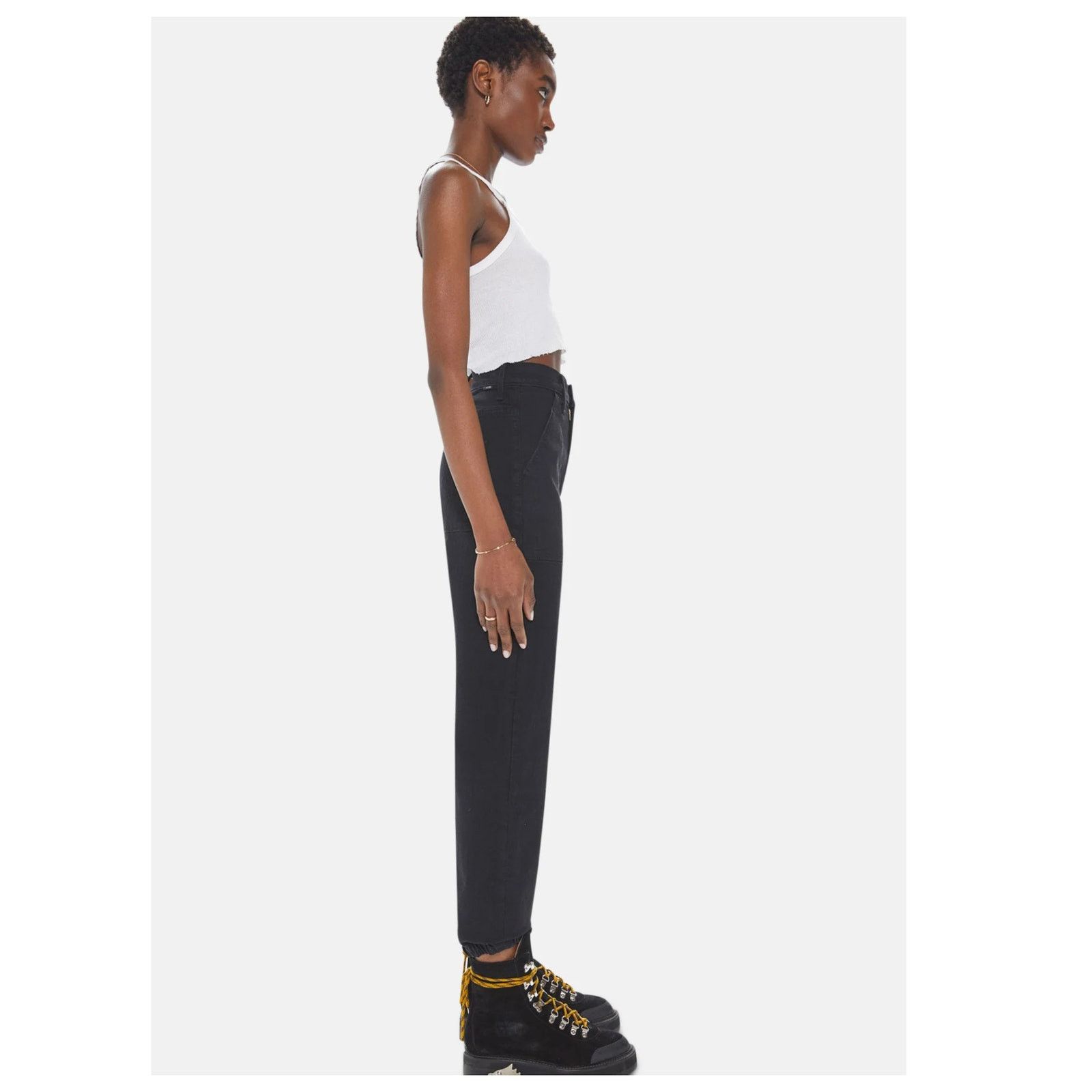 MOTHER MOTHER The Wrapper Patch Springy Ankle Jeans Size 23 Size 23" - 3 Thumbnail