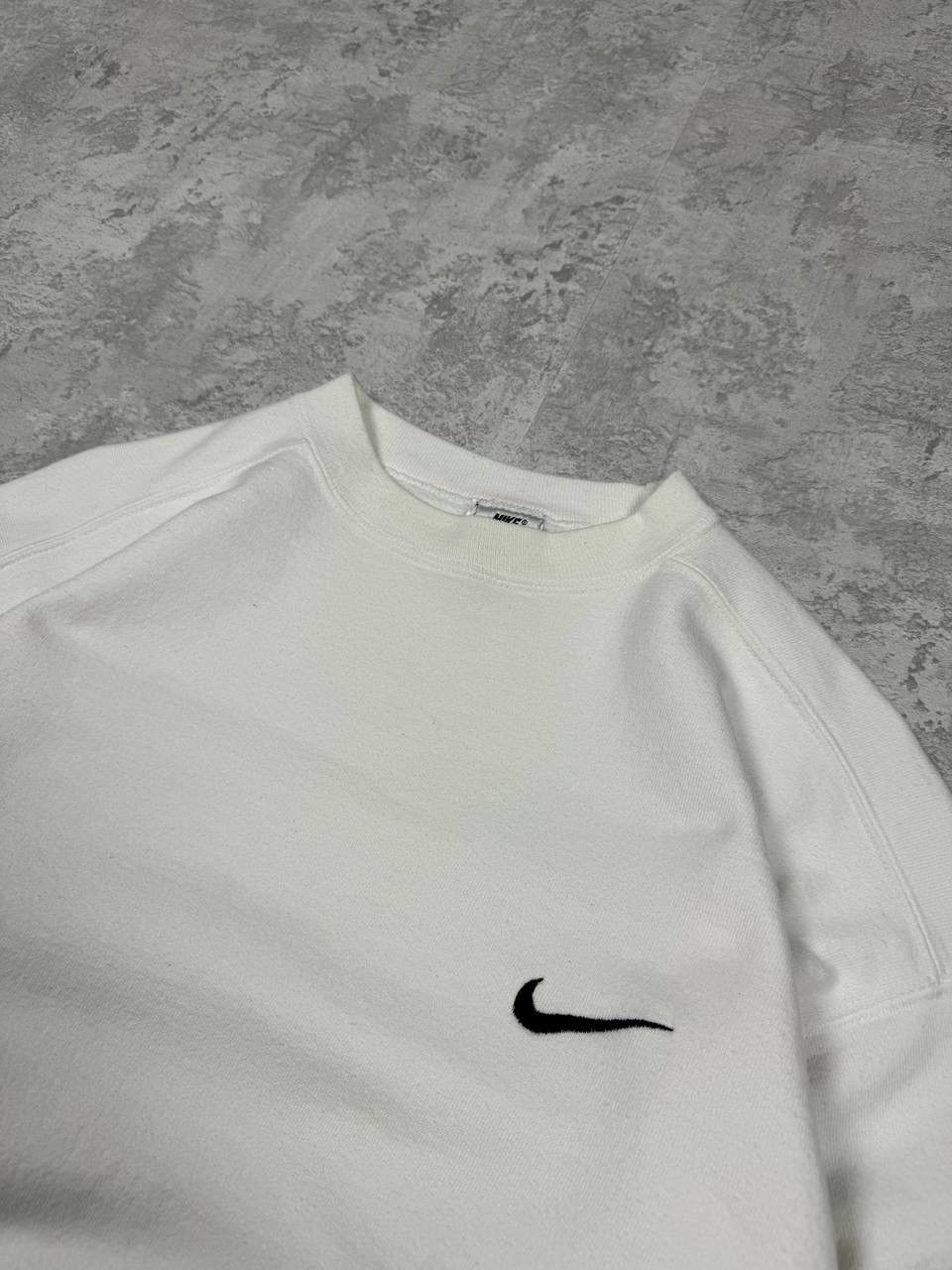 Nike Vintage 90’s Nike White Sweatshirt Crew Neck Made in USA Size US XL / EU 56 / 4 - 6 Thumbnail