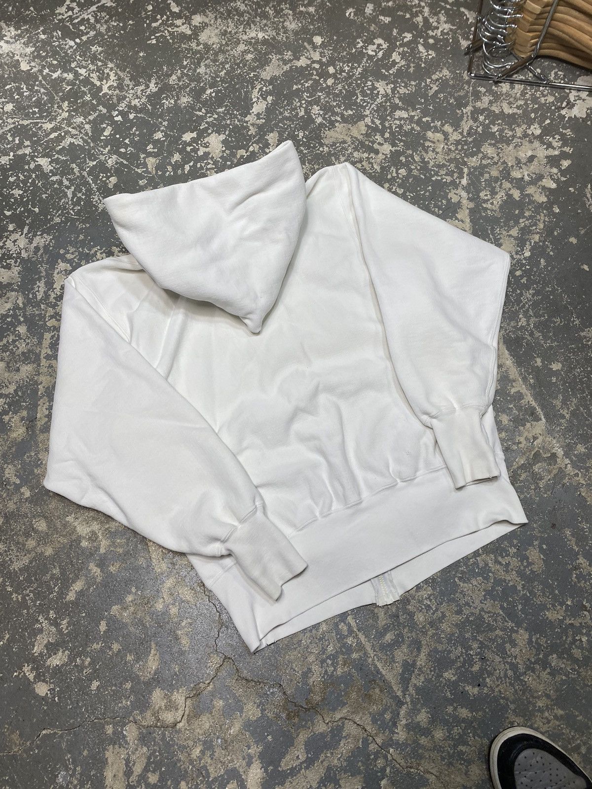 Champion × Vintage Vintage Champion Reverse Weave White Zip Up Hoodie 90s USA Size US L / EU 52-54 / 3 - 6 Thumbnail