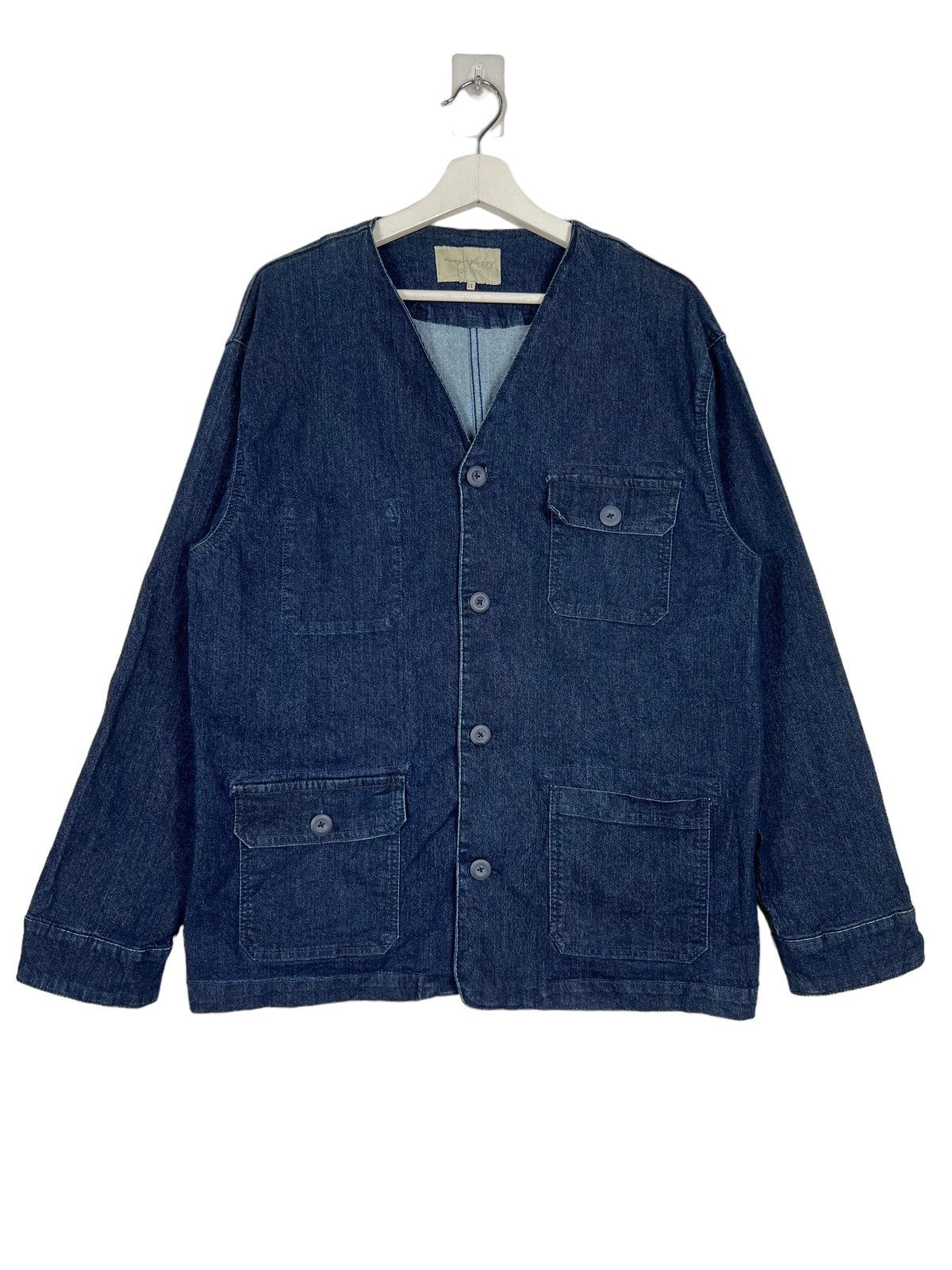 Japanese Brand 🔥 YOUTILITY DENIM WORK CHORE JACKET Size US L / EU 52-54 / 3 - 1 Thumbnail