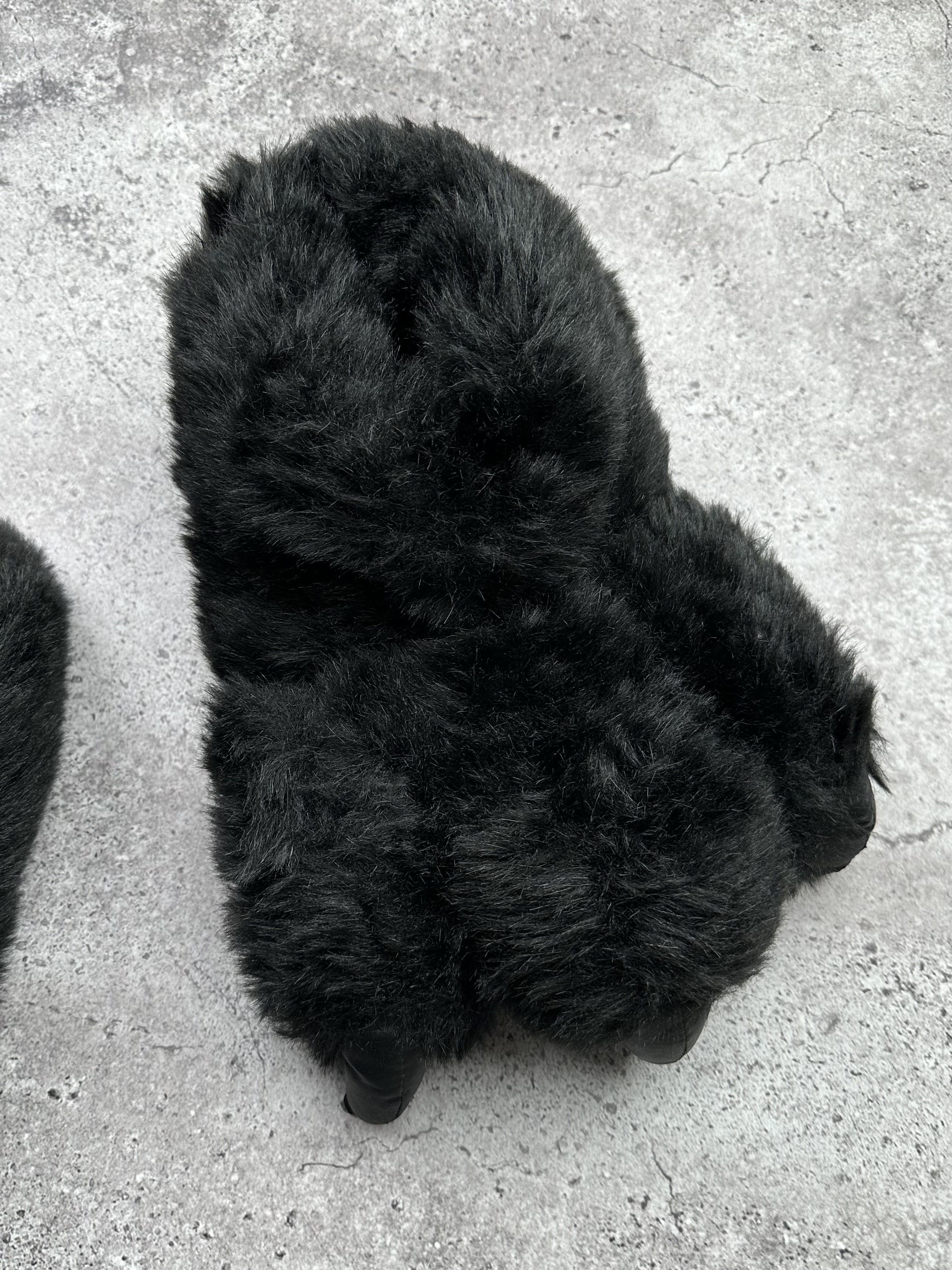 Vintage Vintage Faux Fur Shoes C307(V371) Size US 9.5 / EU 42-43 - 3 Thumbnail