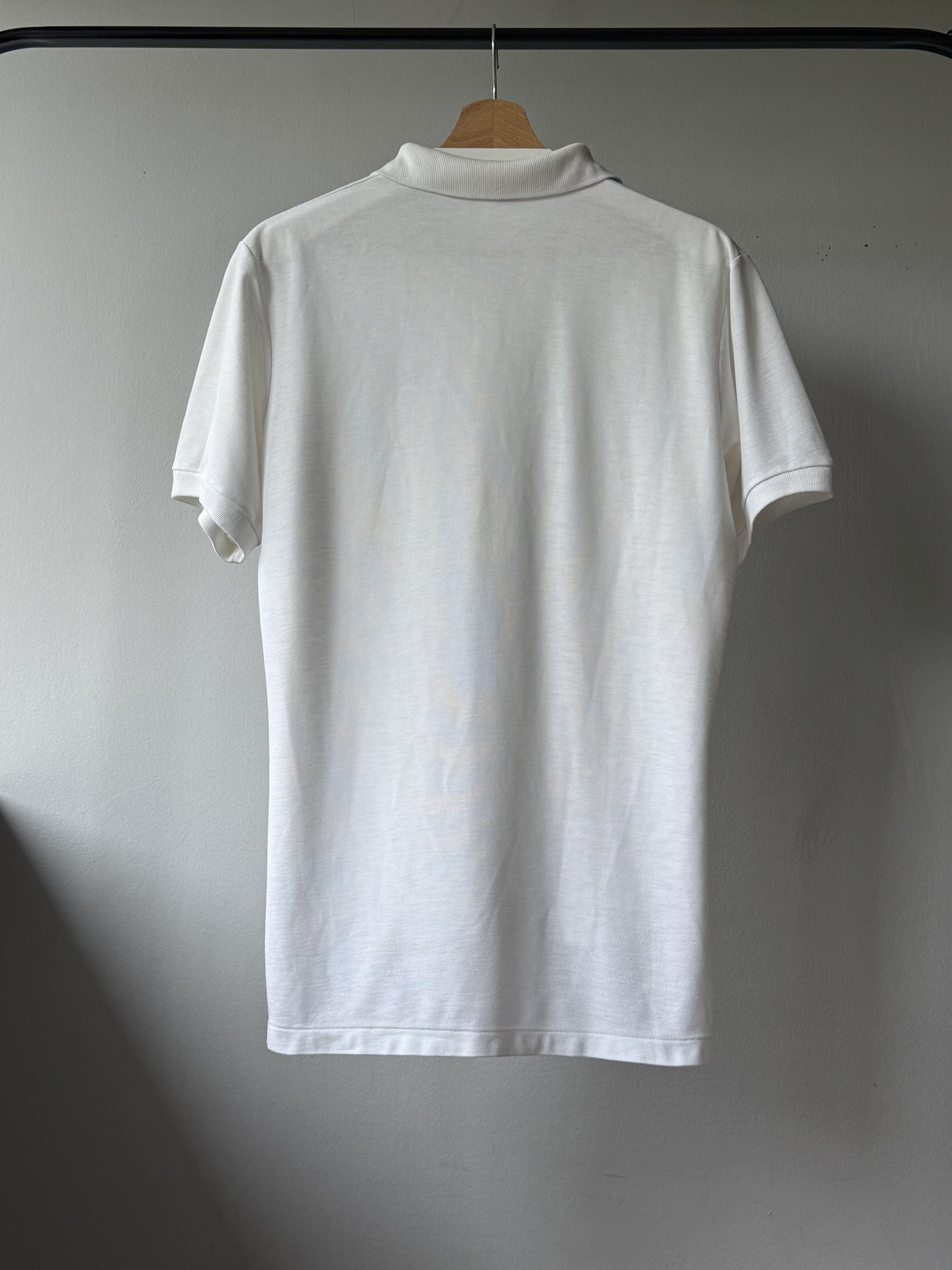 Nike × Vintage Vintage 1980s Nike Sportswear Orange Tag White Polo Shirt Size US L / EU 52-54 / 3 - 2 Thumbnail