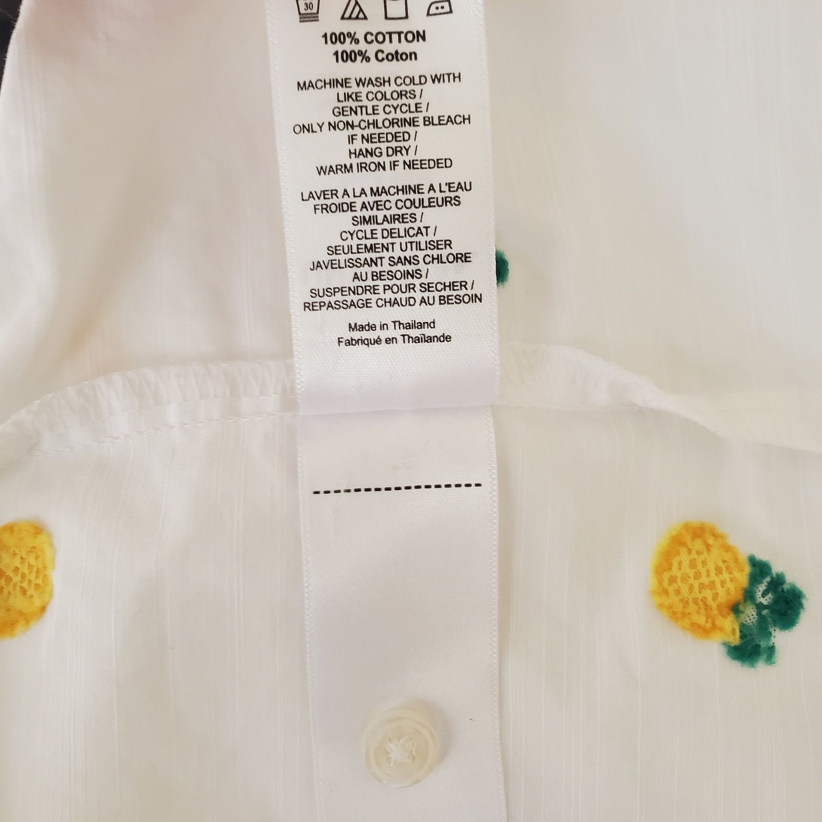 UNTUCKit UnTuckIt Penny Pineapple Collared Blouse XS Size XS / US 0-2 / IT 36-38 - 8 Thumbnail