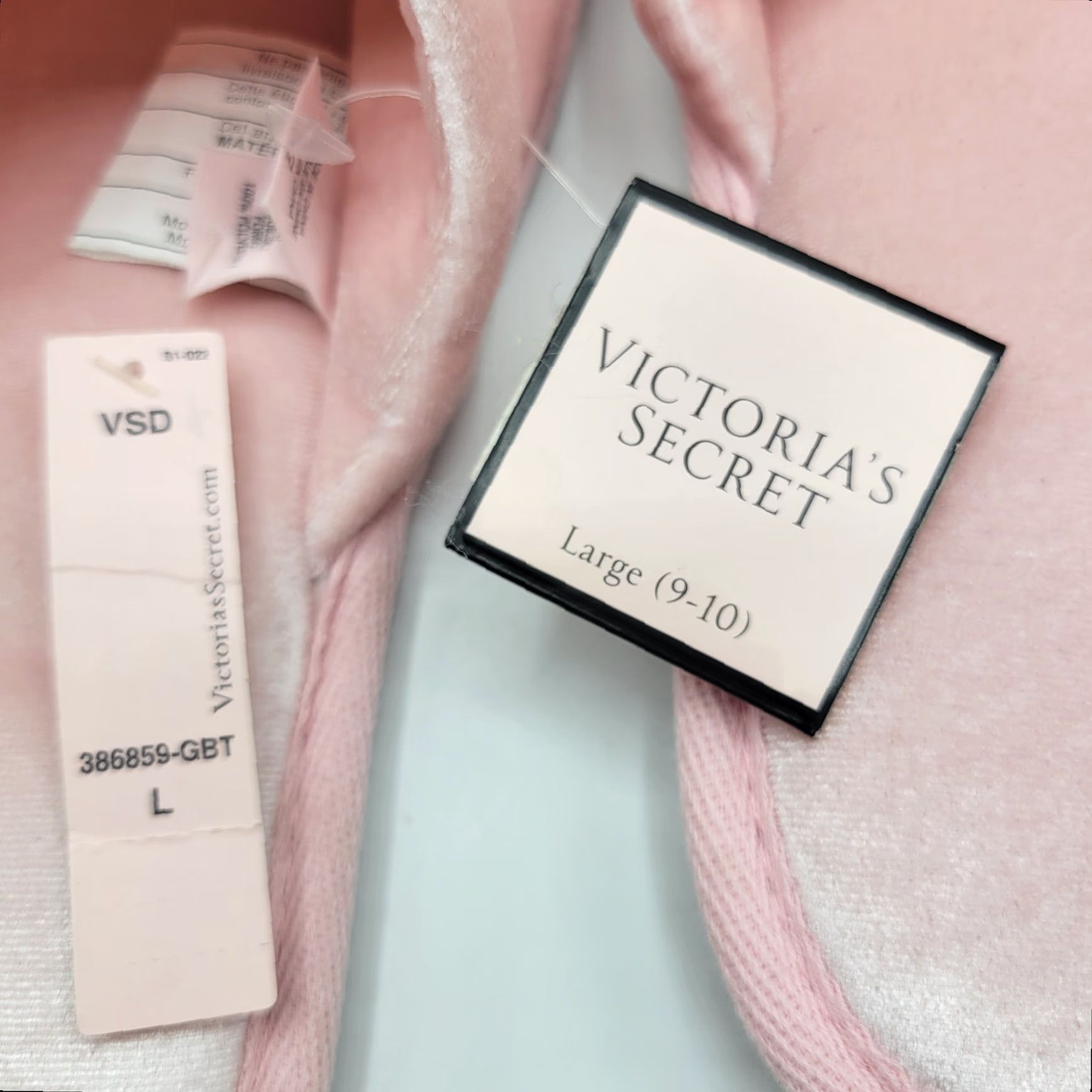 Victoria's Secret VINTAGE VS Victoria's Secret Slippers Adults Women Pink Pom Pom Slip On 9-10 New Size ONE SIZE - 6 Thumbnail