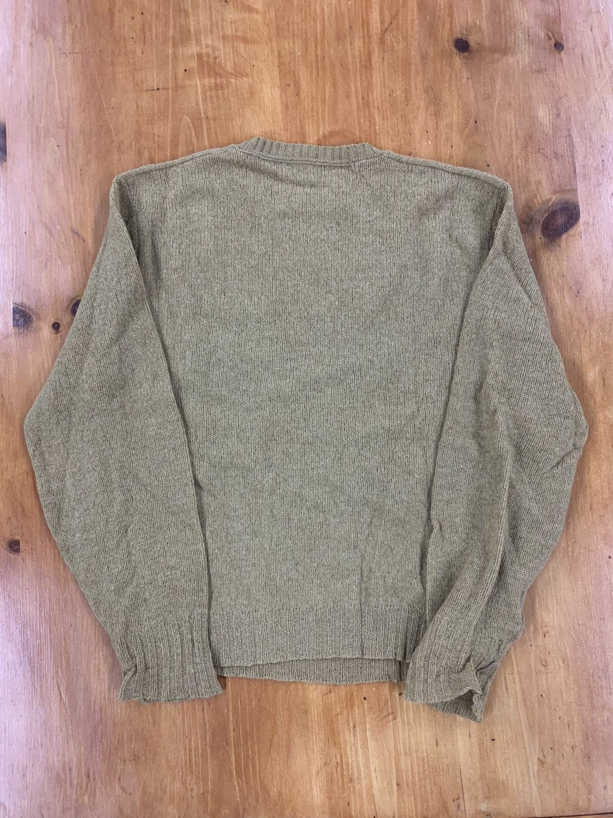Vintage Vintage Dark Yellow Wool Knit Sweater Size US M / EU 48-50 / 2 - 1 Thumbnail