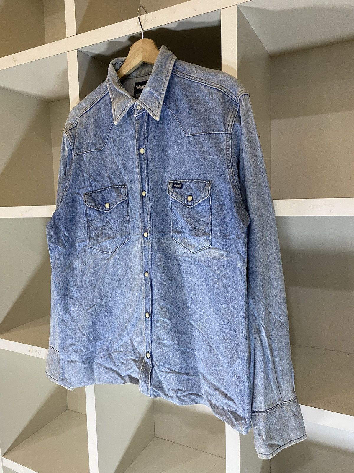 Vintage × Wrangler Vintage Wrangler Wrangler Denim Jacket Size US XL / EU 56 / 4 - 3 Thumbnail