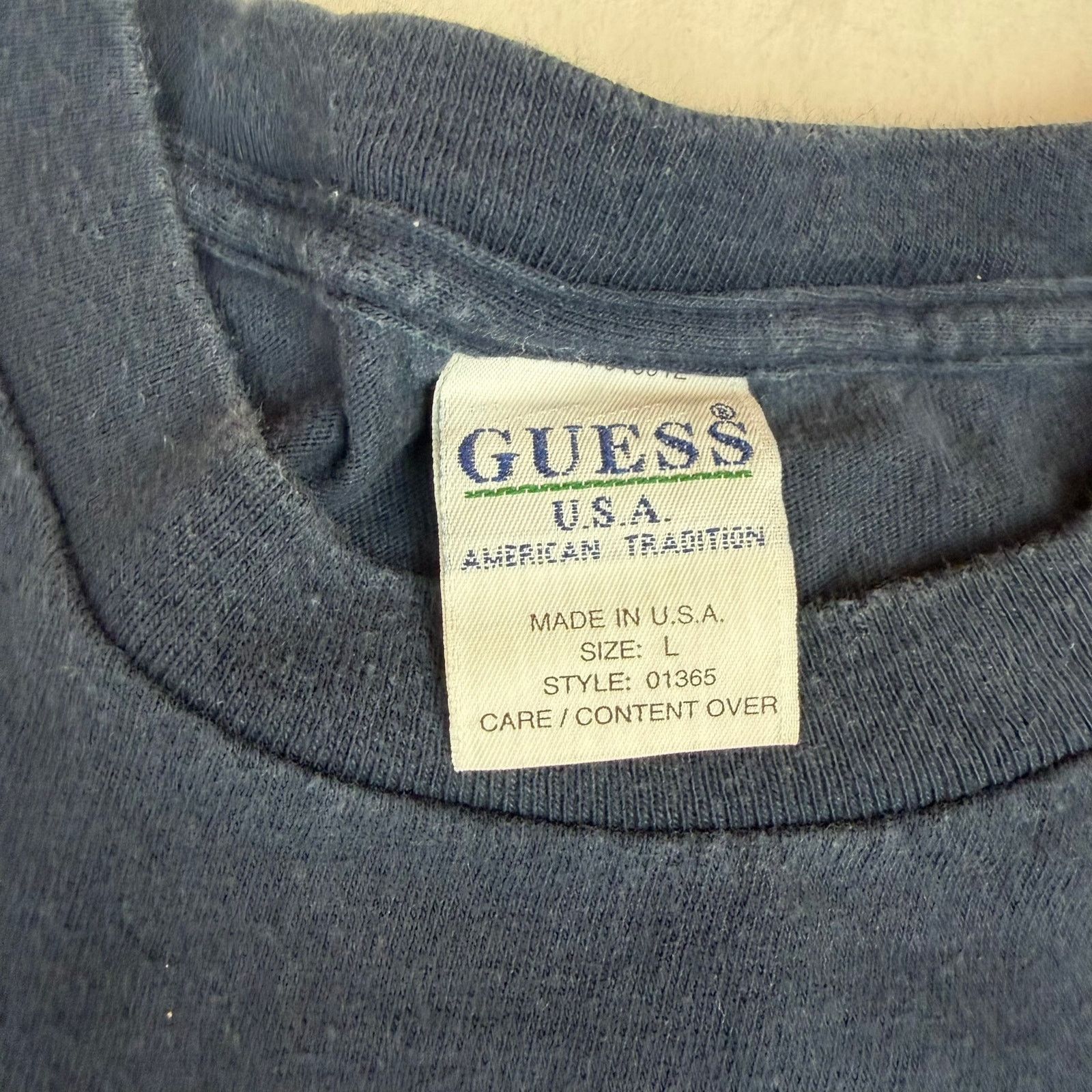 Guess Vintage Guess Long Sleeve T-Shirt - Size Large - Made in USA Size US L / EU 52-54 / 3 - 3 Thumbnail