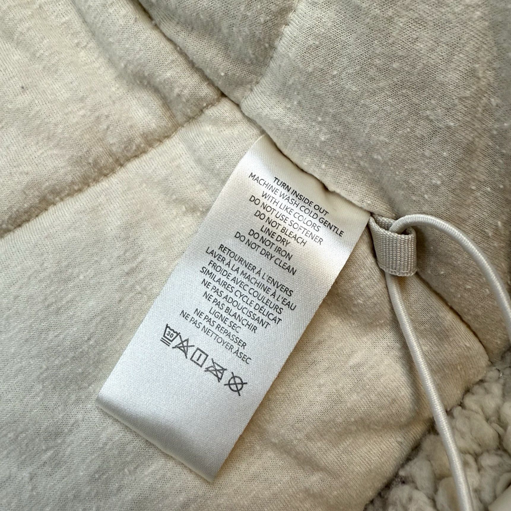 Free People VINTAGE We The Free People Slouchy Jacket Womens XS Beige Sherpa Full Zip Size XS / US 0-2 / IT 36-38 - 5 Thumbnail