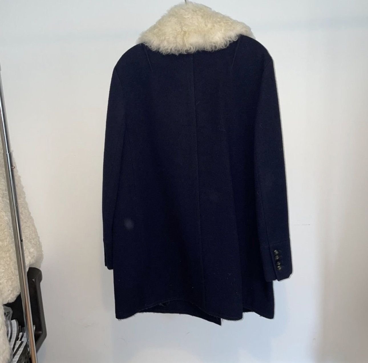 Sonia Rykiel SONIA RYKIEL PARIS Wool Coat & detachable fur vest Size L / US 10 / IT 46 - 5 Thumbnail
