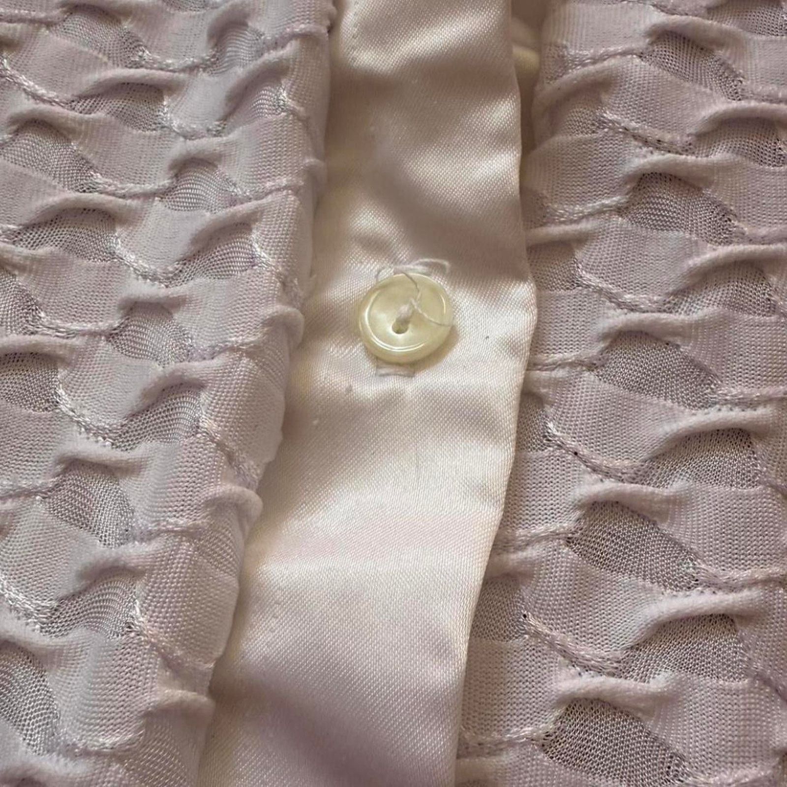 Vintage ✿ ⋆ 𓆩♡𓆪 Vintage Y2K White Button Up Top 𓆩♡𓆪 ⋆ ✿ Size S / US 4 / IT 40 - 4 Thumbnail