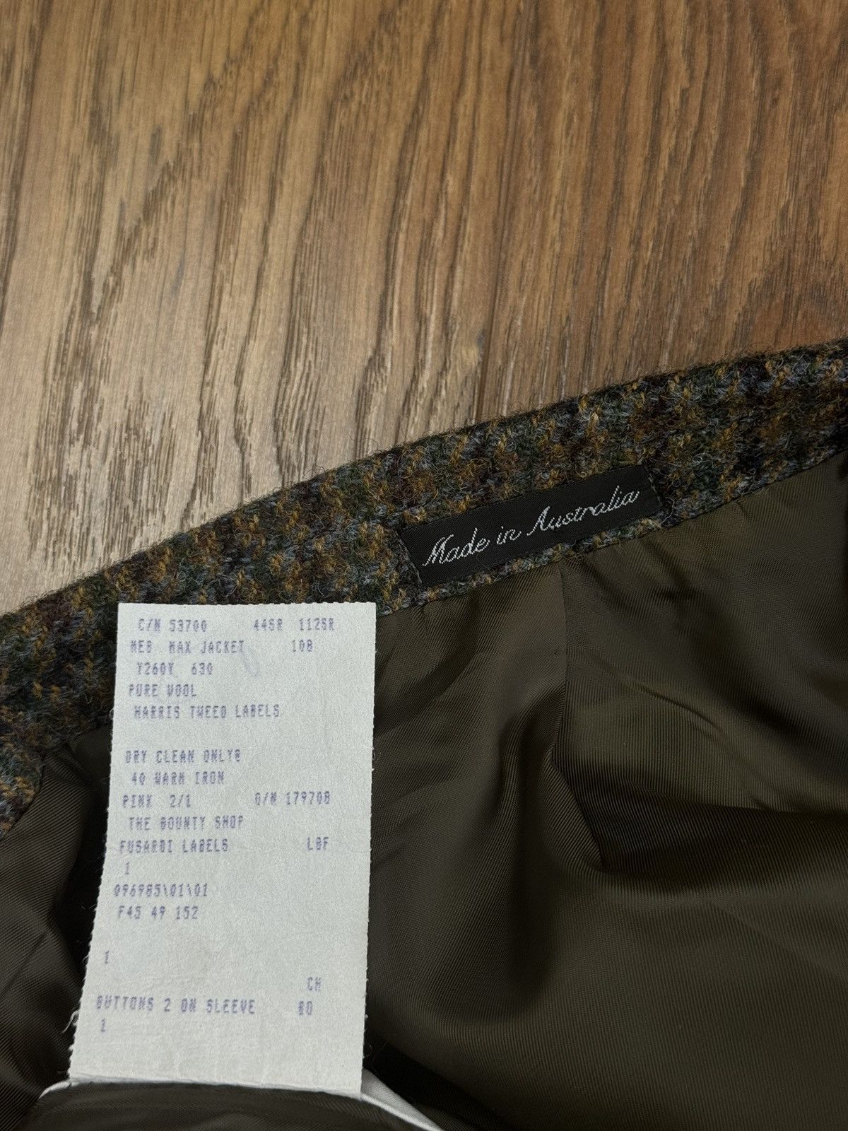 Harris Tweed Vintage wool blazer Harris Tweed original retro item Size 50L - 3 Thumbnail