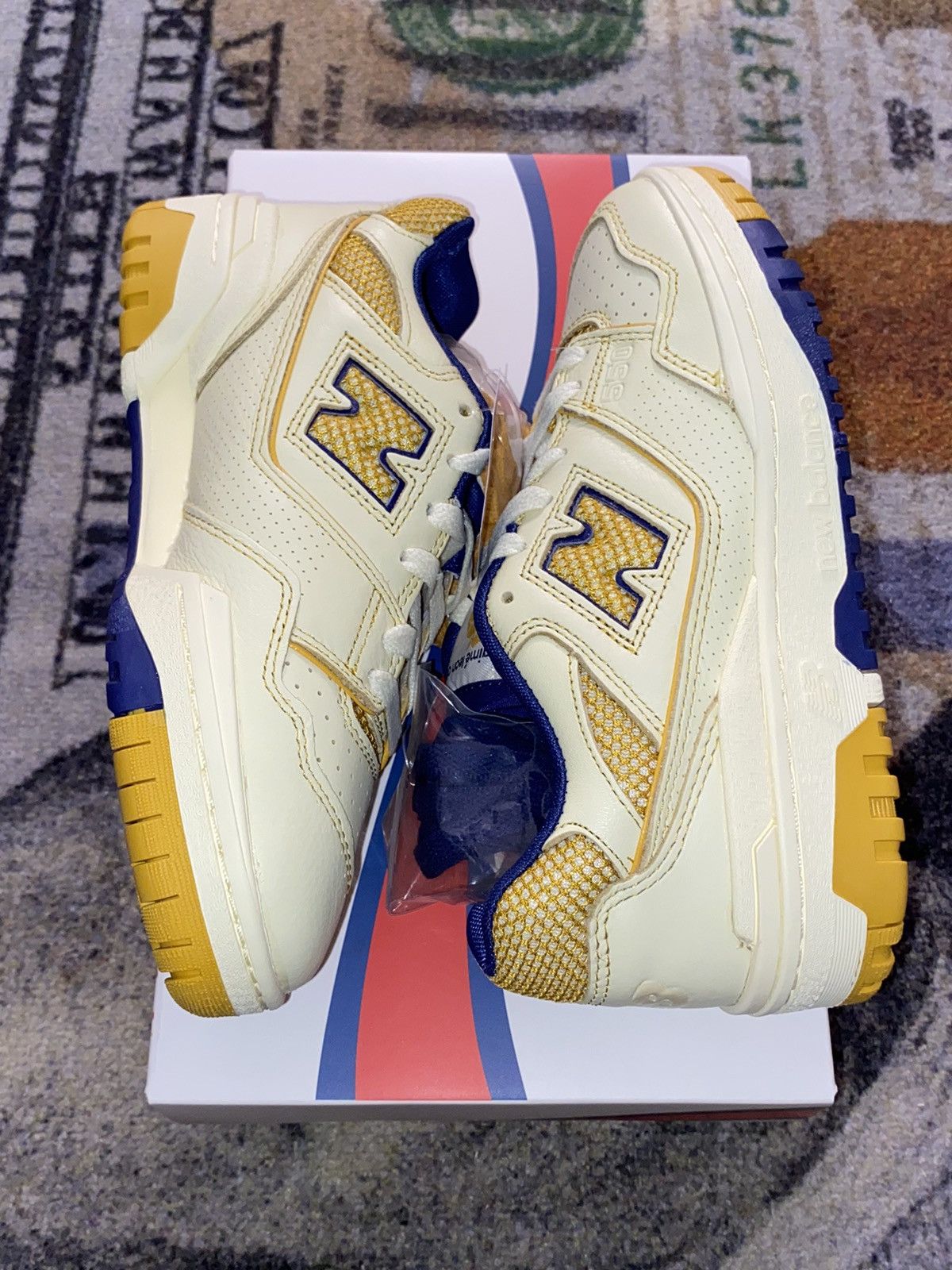 Aime Leon Dore × New Balance New Balance 550 Aime Leon Dore Masaryk Community Gym Yellow Size US 6.5 / IT 36.5 - 2 Thumbnail